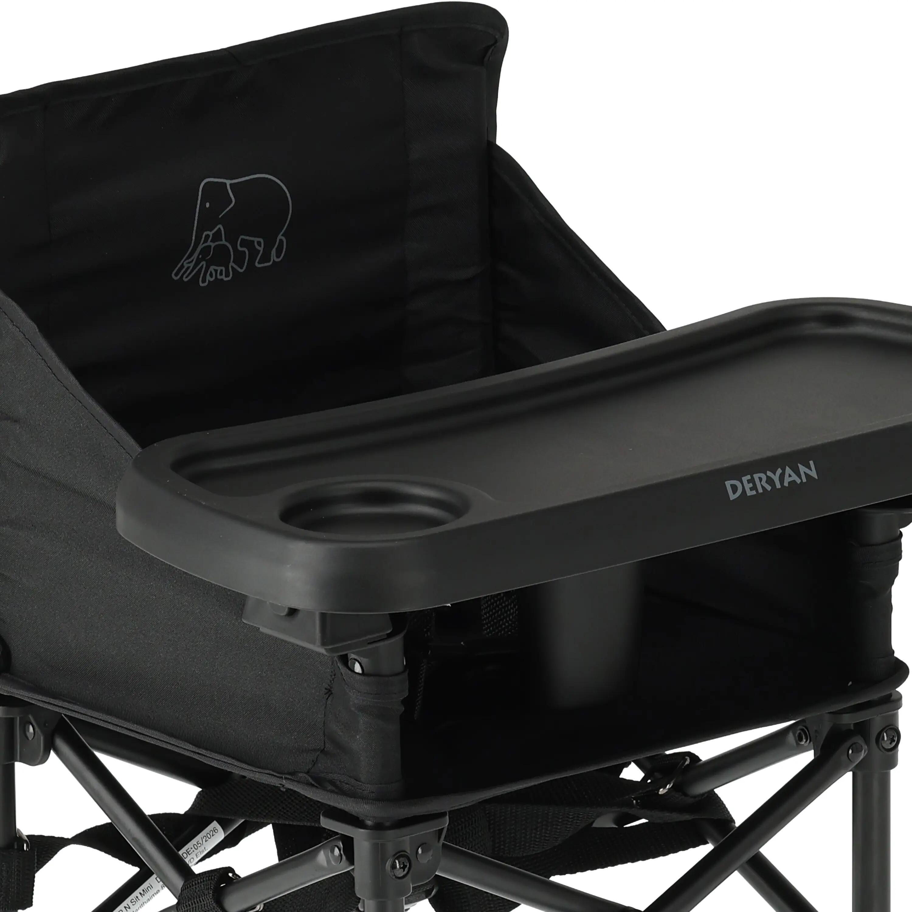Deryan Pop 'N Sit Mini Trona - Asiento elevador plegable - Negro 3/9