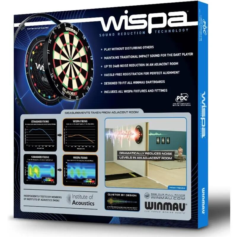 Winmau Wispa Schallschutz System + Blade 6 Triple Core Carbon 6/6