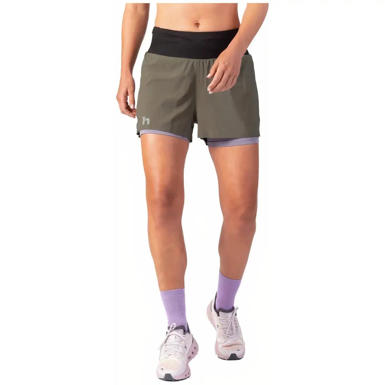 Pantalones cortos de running para mujer con pantalón interior Hannah 2/6