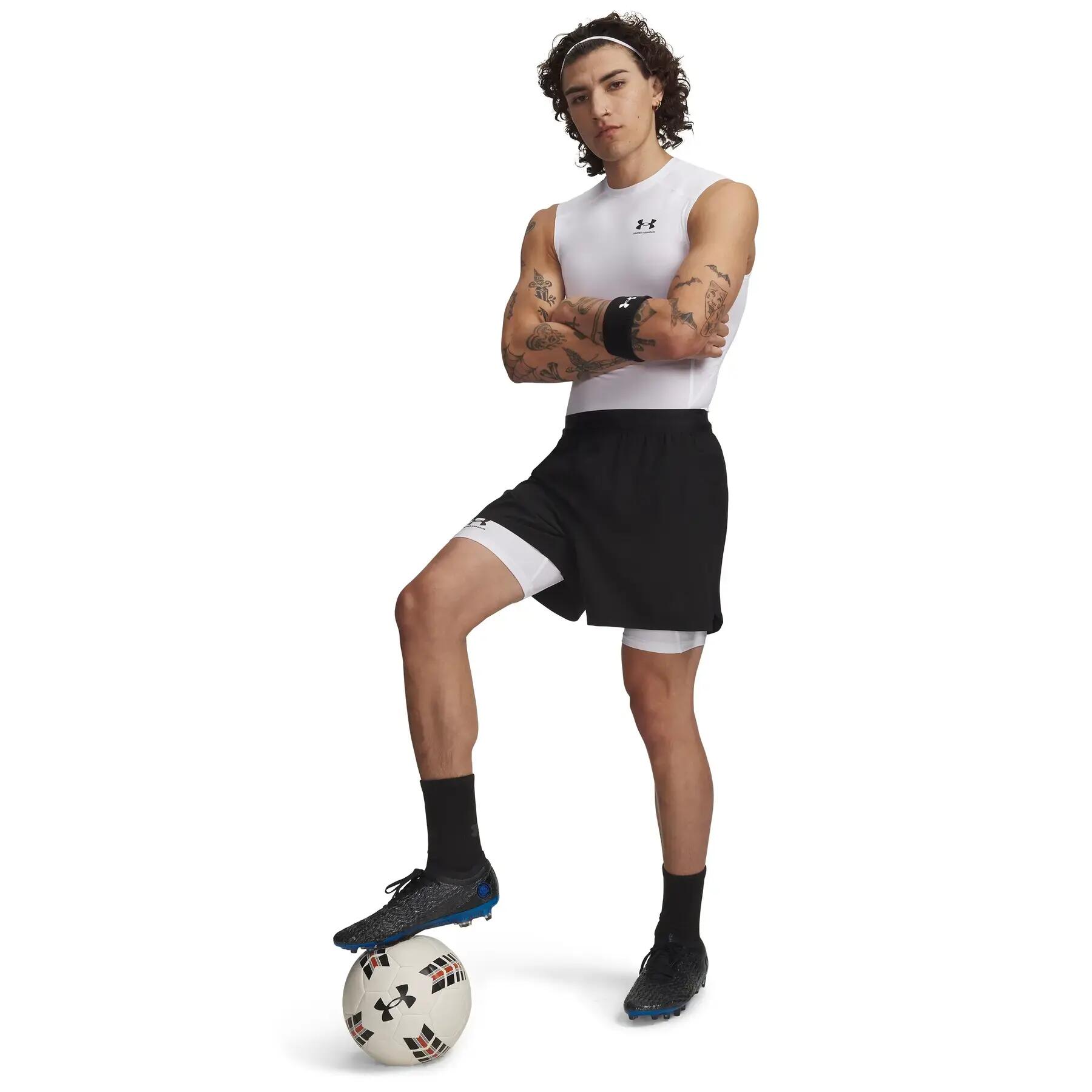Short de compression Under Armour Heatgear Blanc 6/8