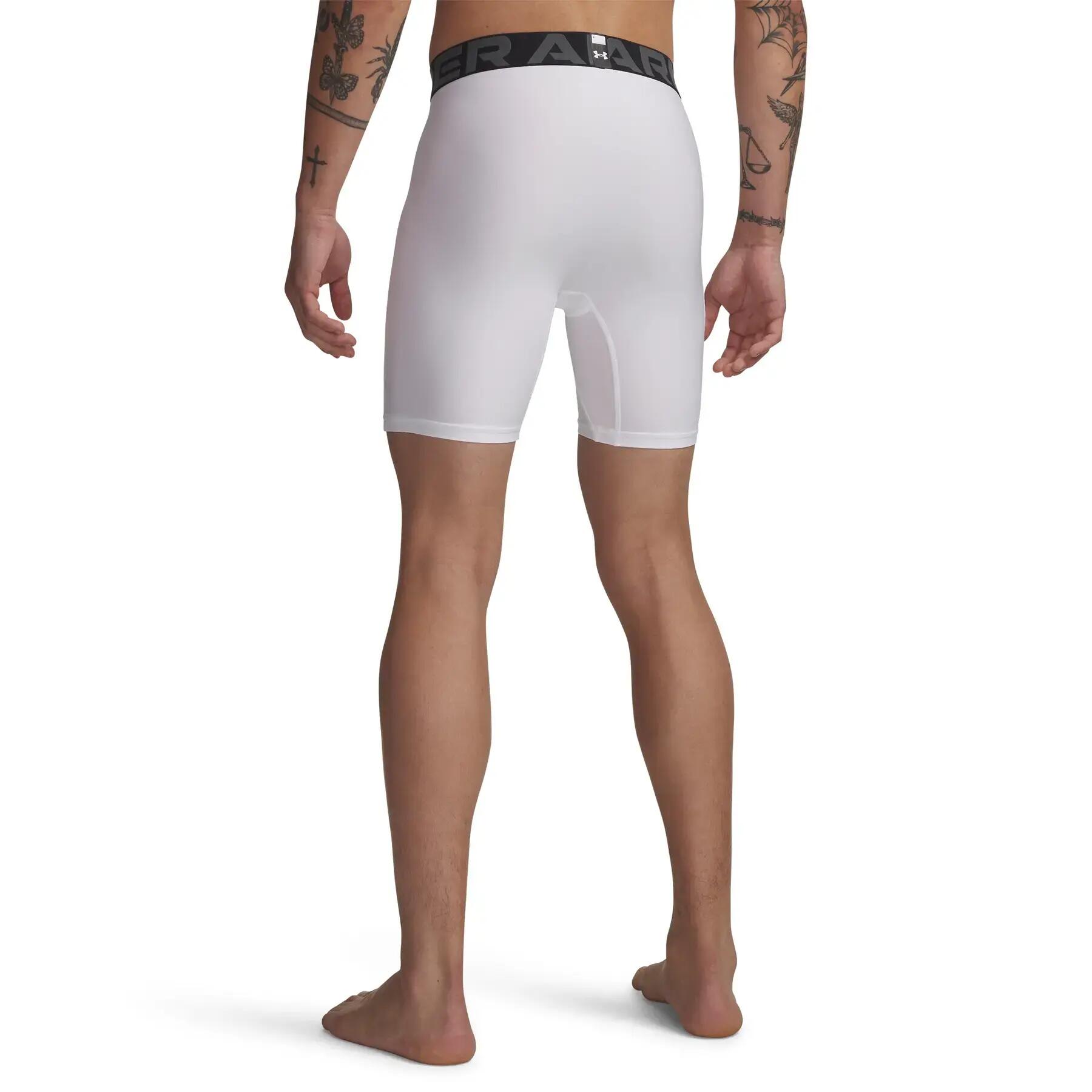 Short de compression Under Armour Heatgear Blanc 4/8