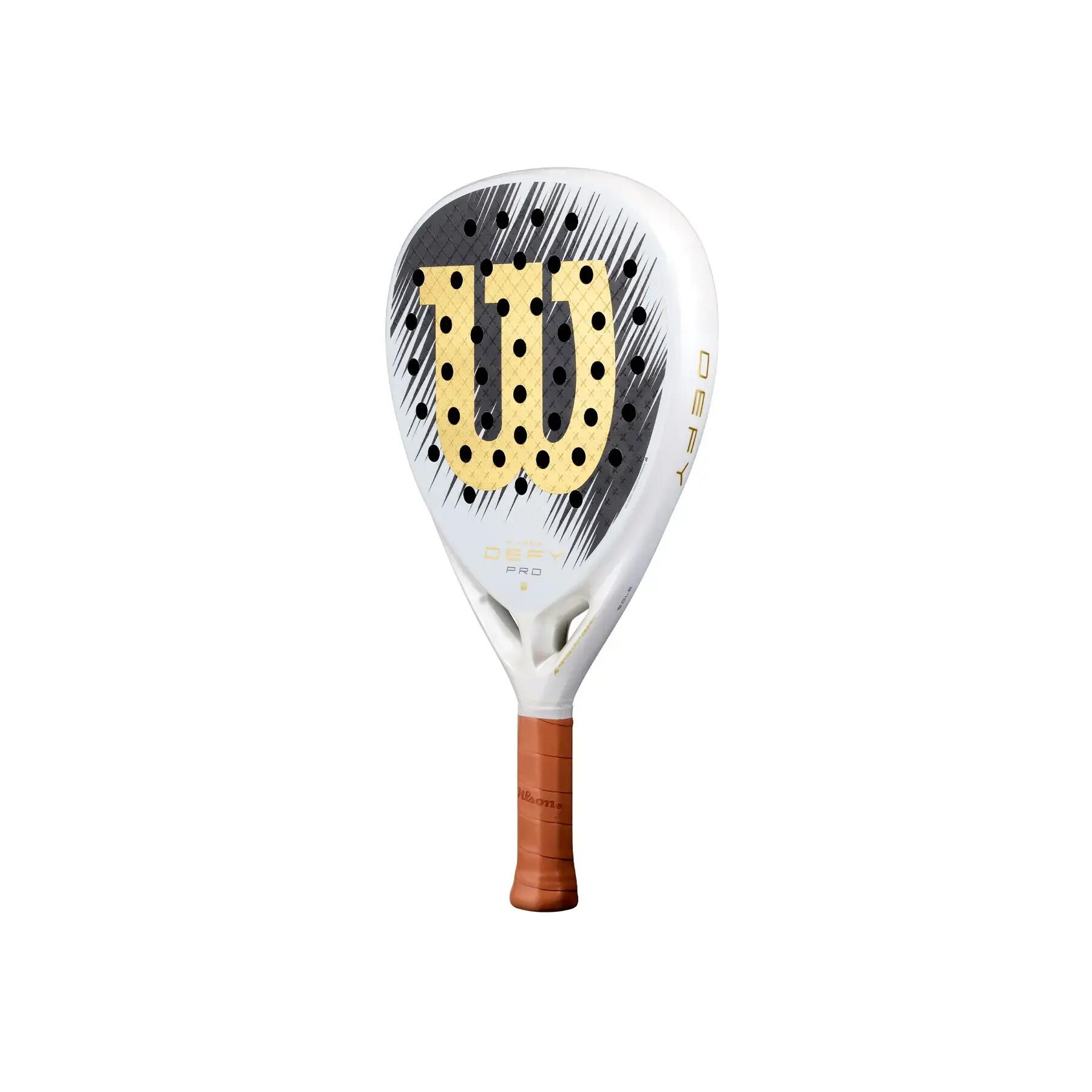 Pala Wilson Defy Pro V1 Blanco Oro 3/7