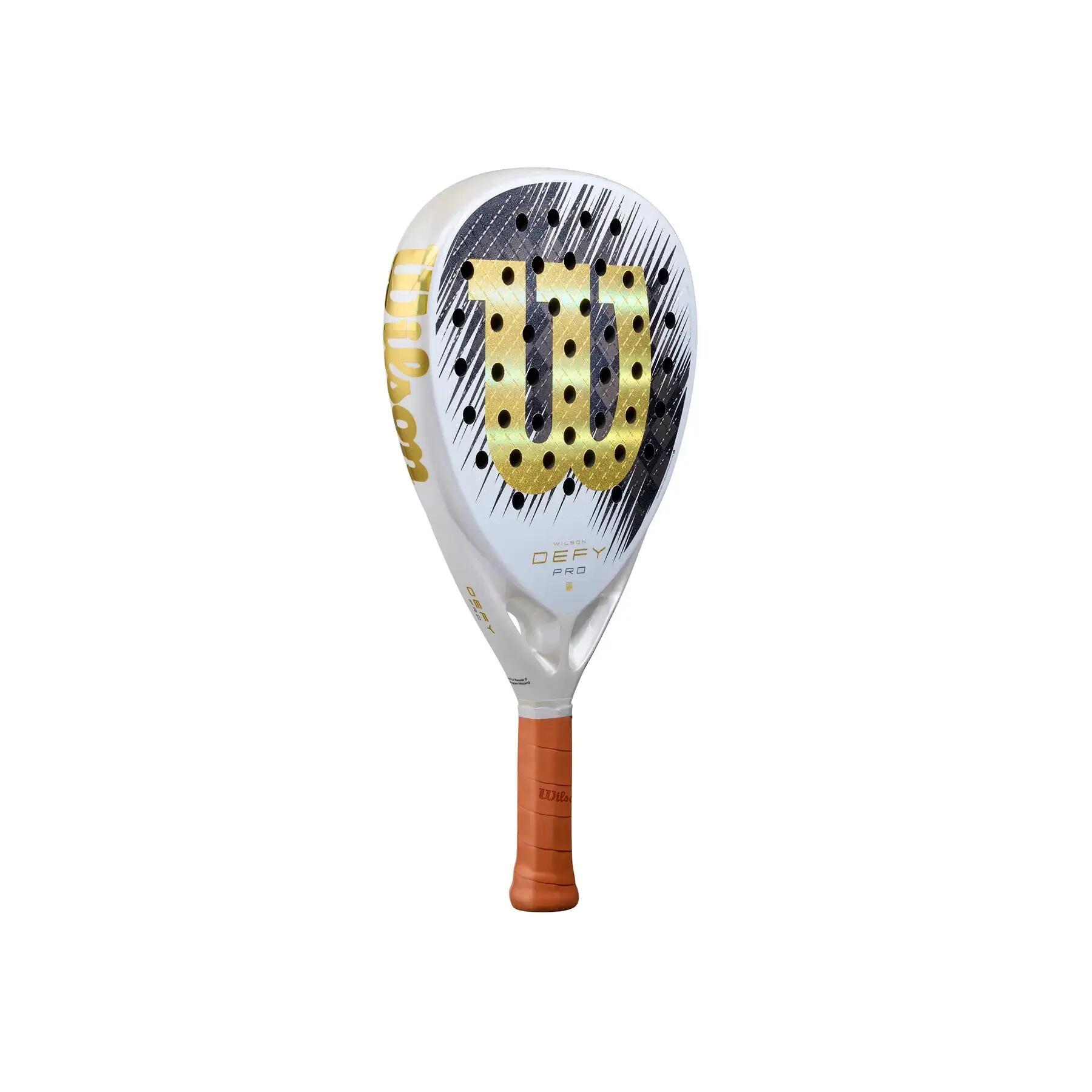 Pala Wilson Defy Pro V1 Blanco Oro 2/7
