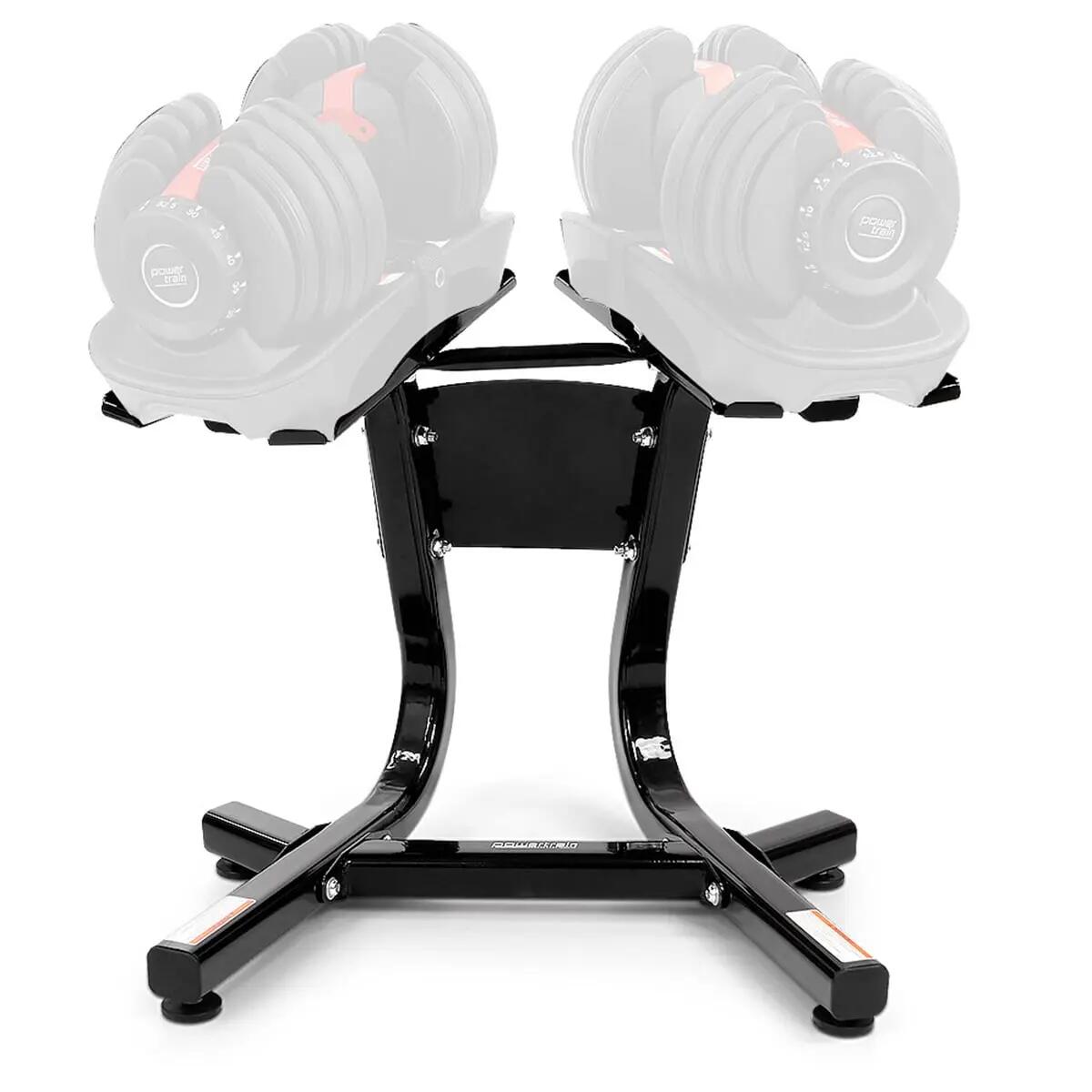 Powertrain Adjustable Dumbbells Stand Weight Plates