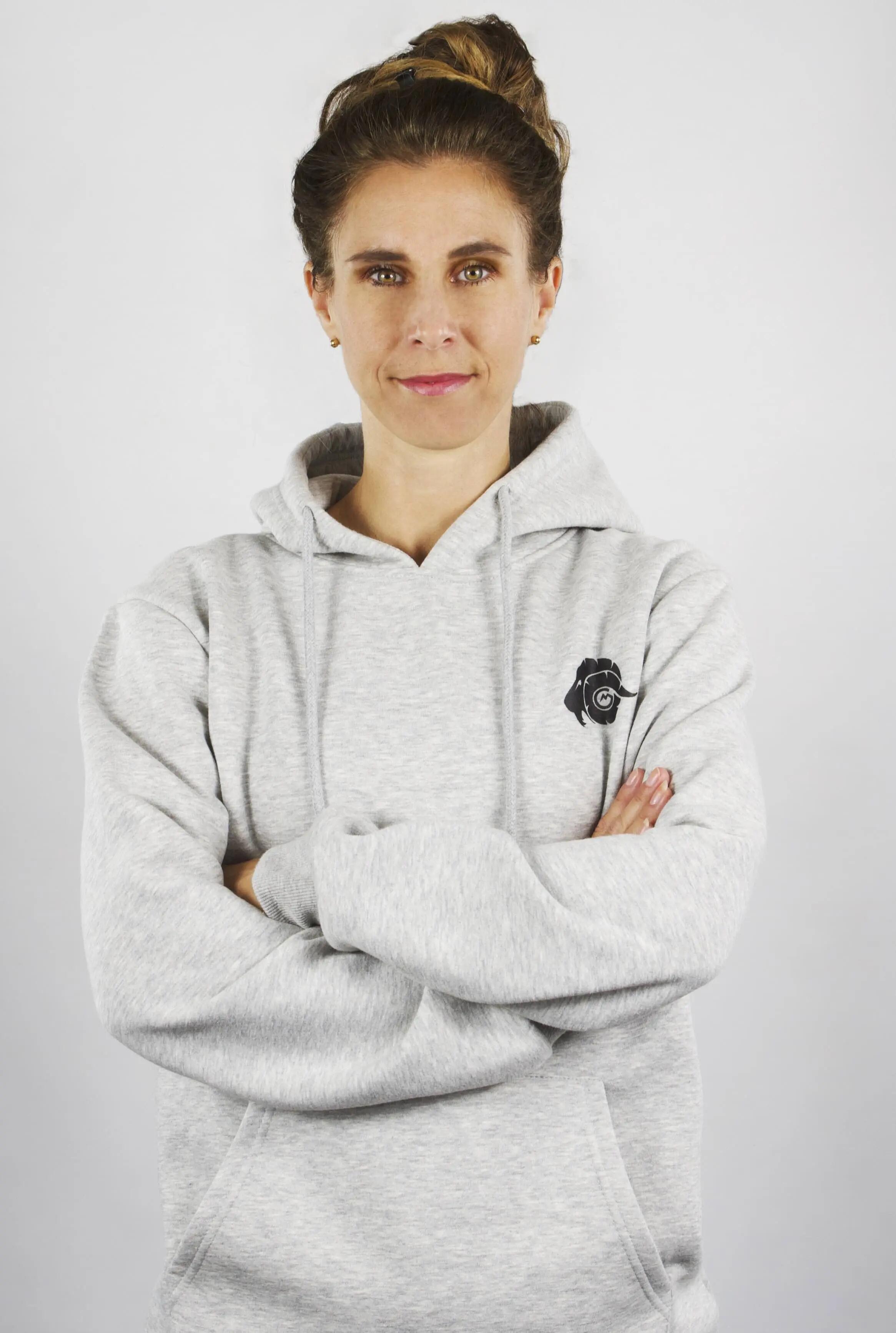 Dameshoodie HW08, fleecehoodie, capuchon met lange mouwen, buiten 8/8