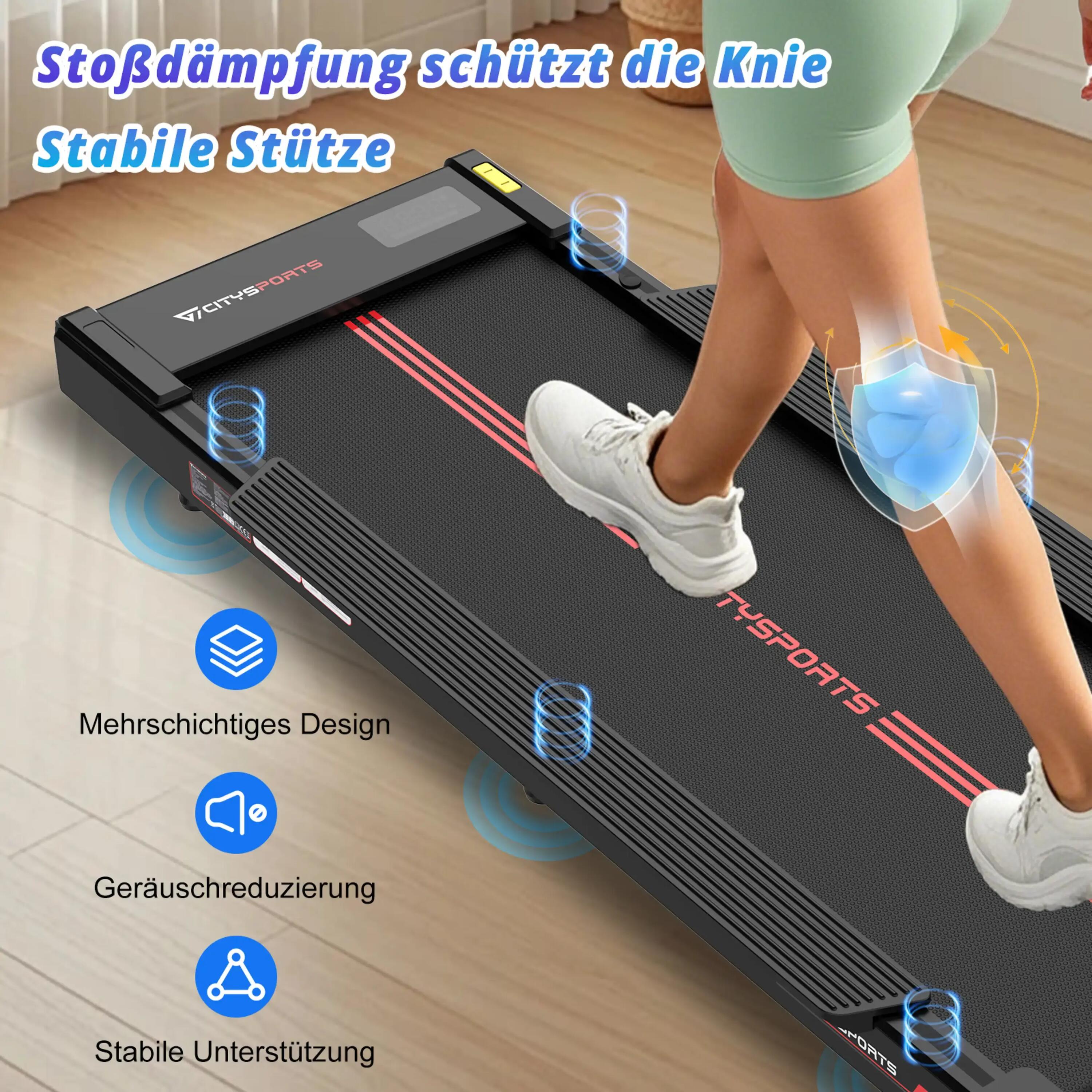 Esteira com inclinação, APP, 1-12 km/h, para casa e escritório. 6/6