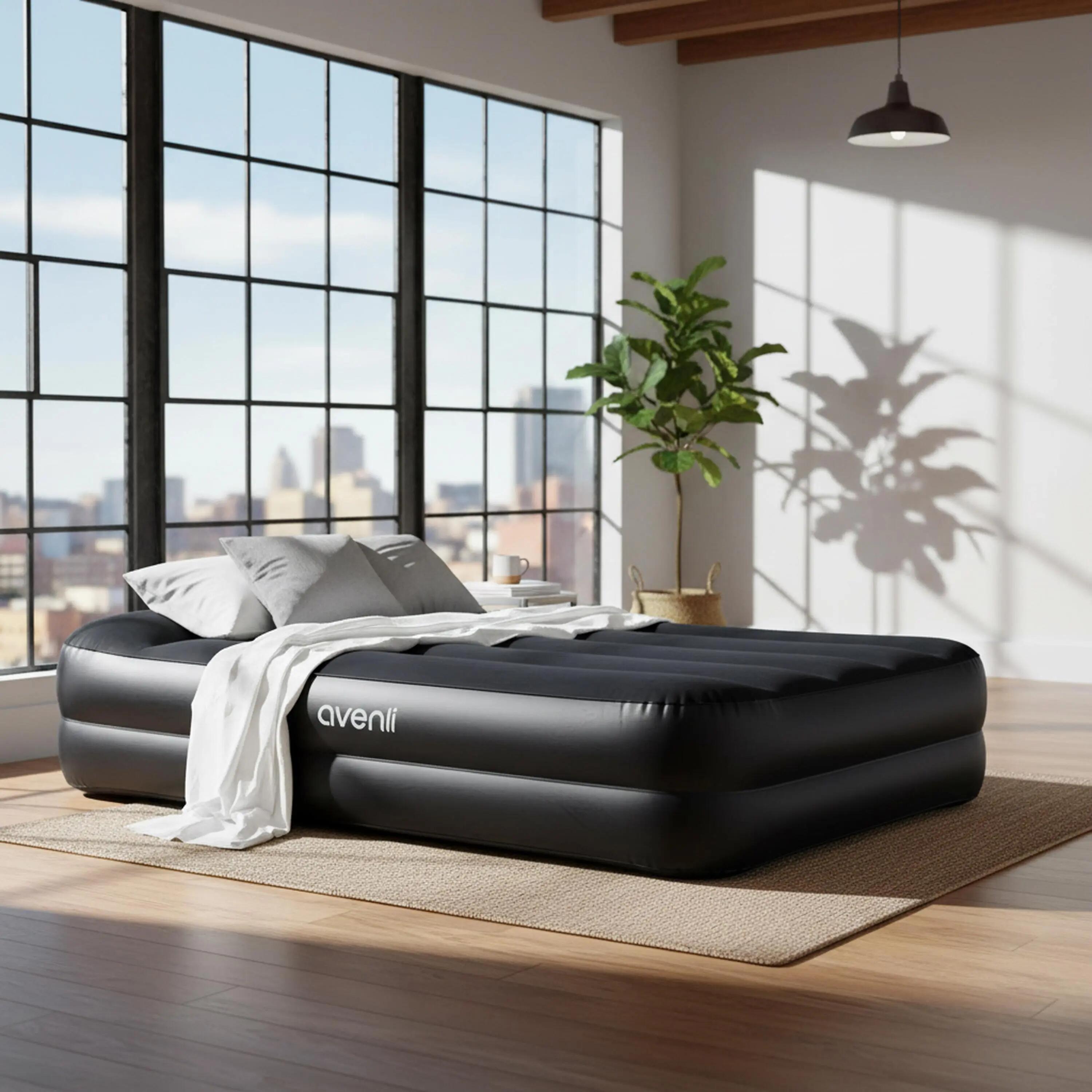 Luftmatratze selbstaufblasend 1 Person 195x96x46cm Luftbett mit Elektropumpe 4/8