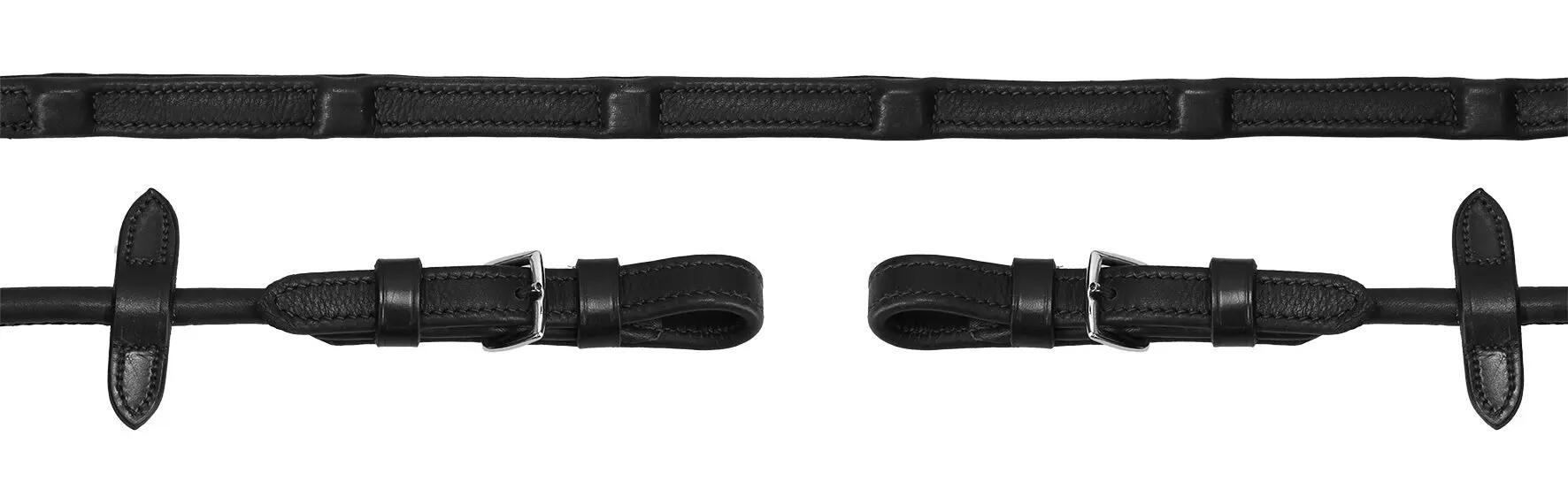 Schockemöhle Reins Durasoft Rolled Zwart - 2/2