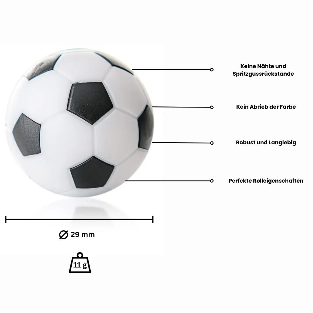 Kickerball Winspeed 5er Set weiß/schwarz 35mm 24g 3/5