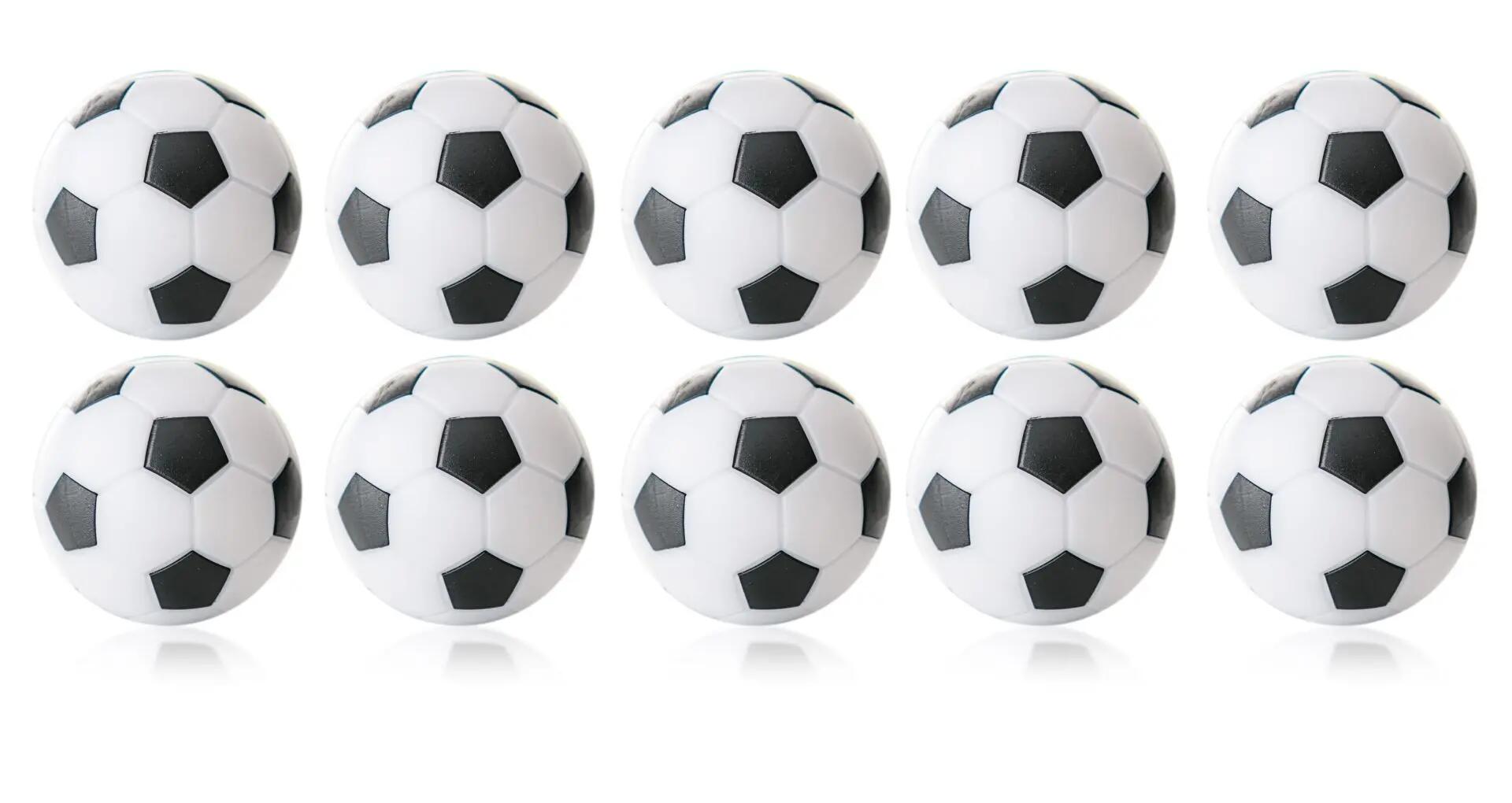 Tafelvoetbal Ballen - 35 mm - Wit / Zwart - 10 stuks 2/5