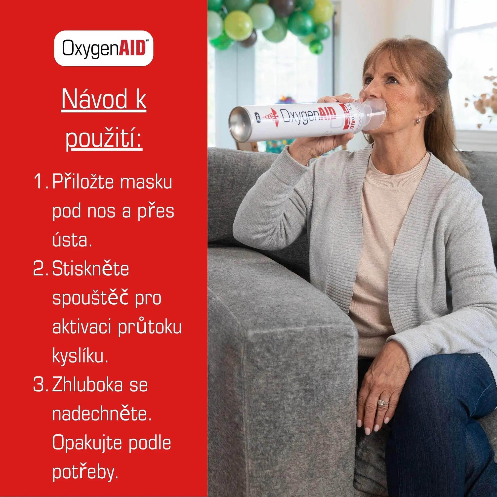 Oxygen AID Sauerstoffdose zum Inhalieren 5/6