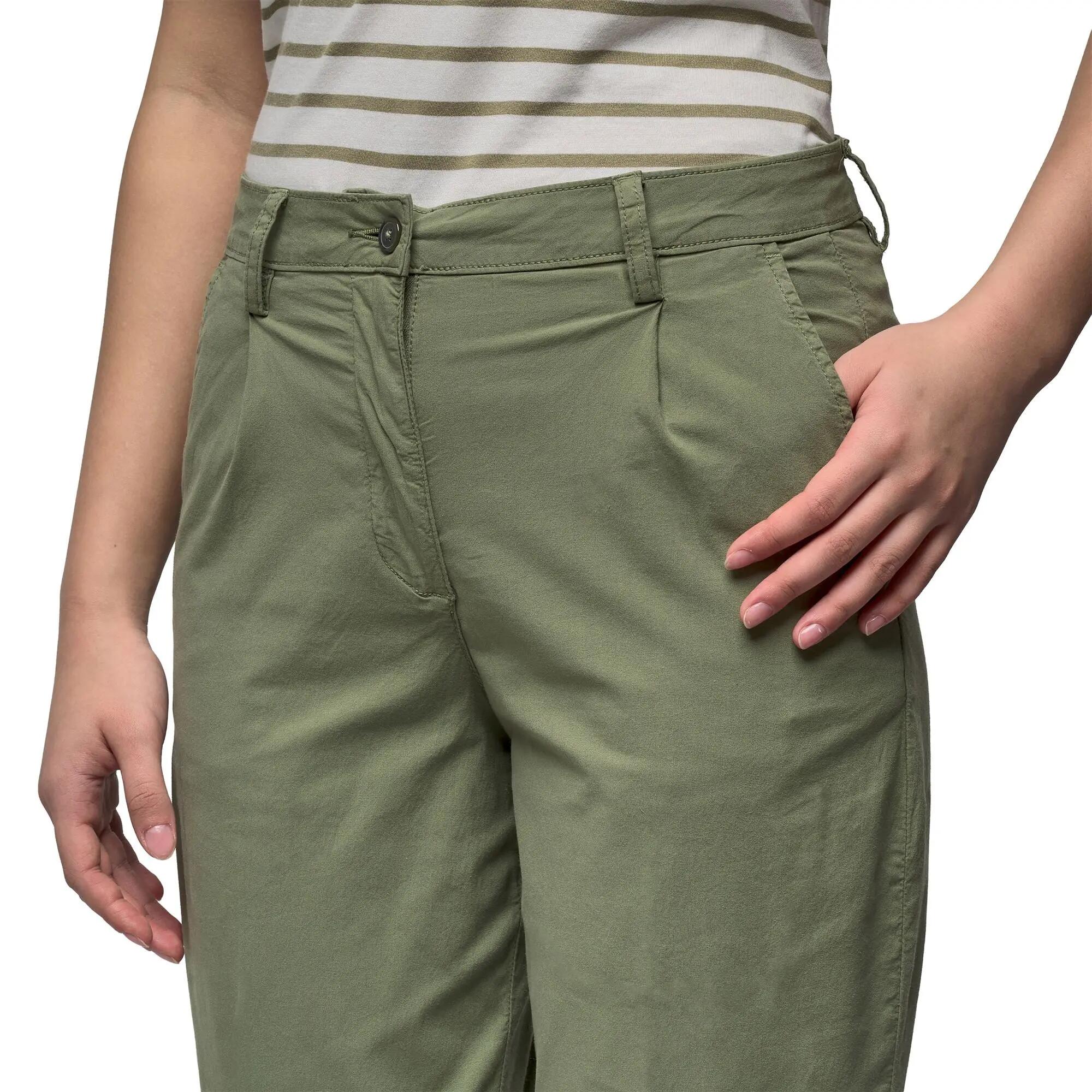 Pantaloni da donna in cotone verde da lifestyle 6/6