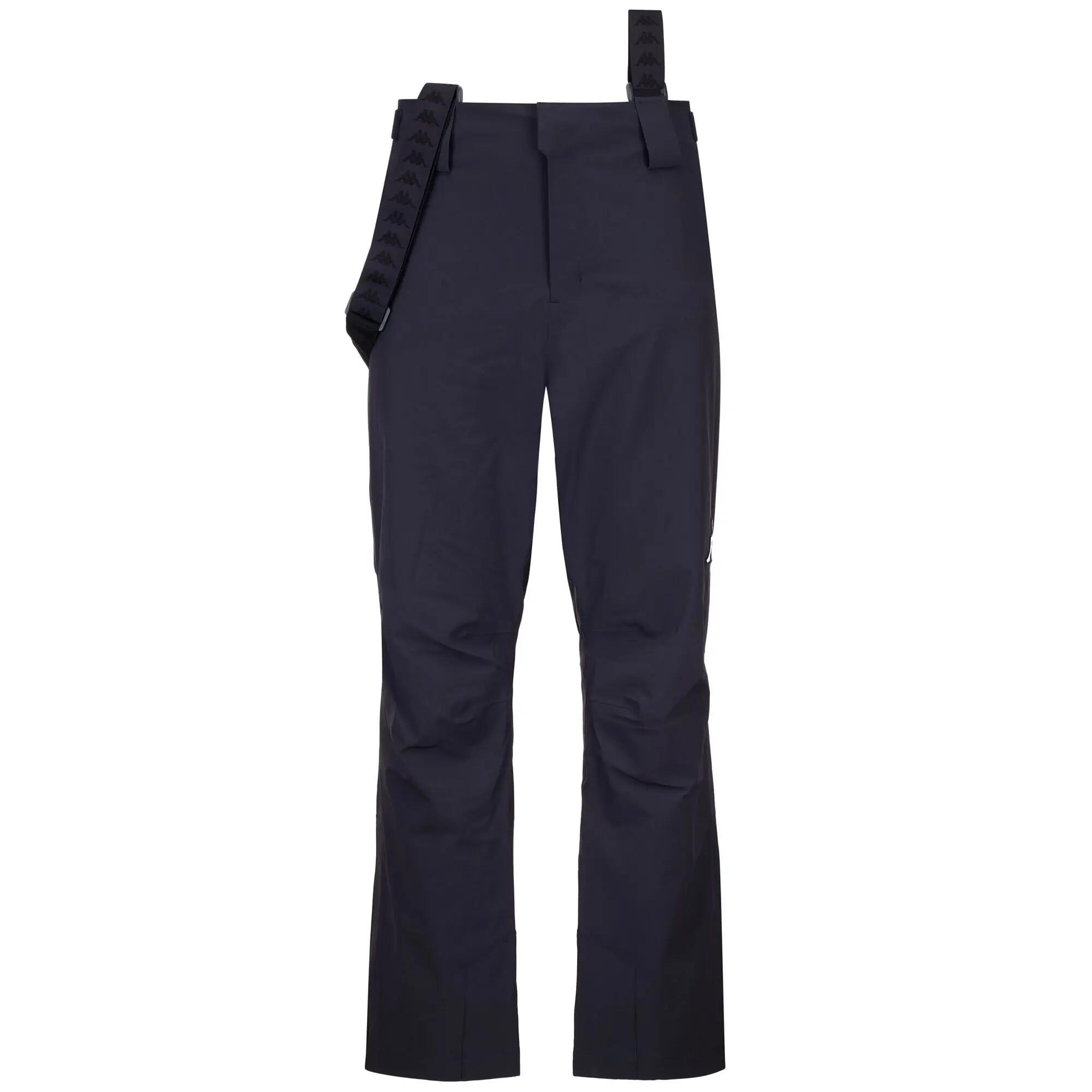 Pantaloni tuta da uomo donna in nylon blu da sci 1/3