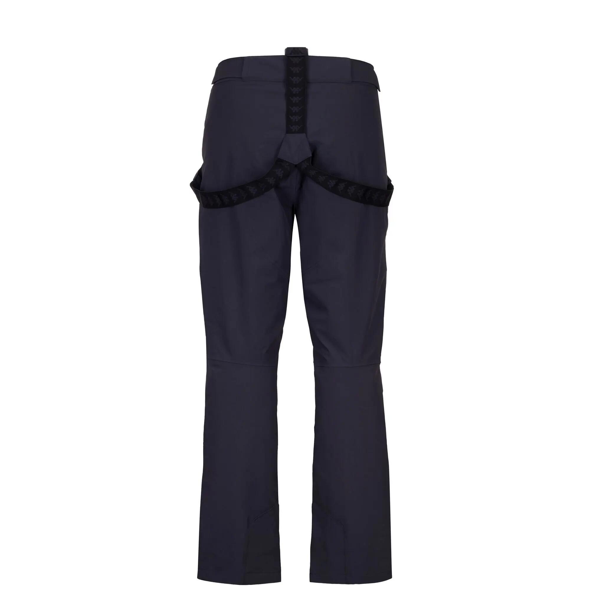 Pantaloni tuta da uomo donna in nylon blu da sci 3/3