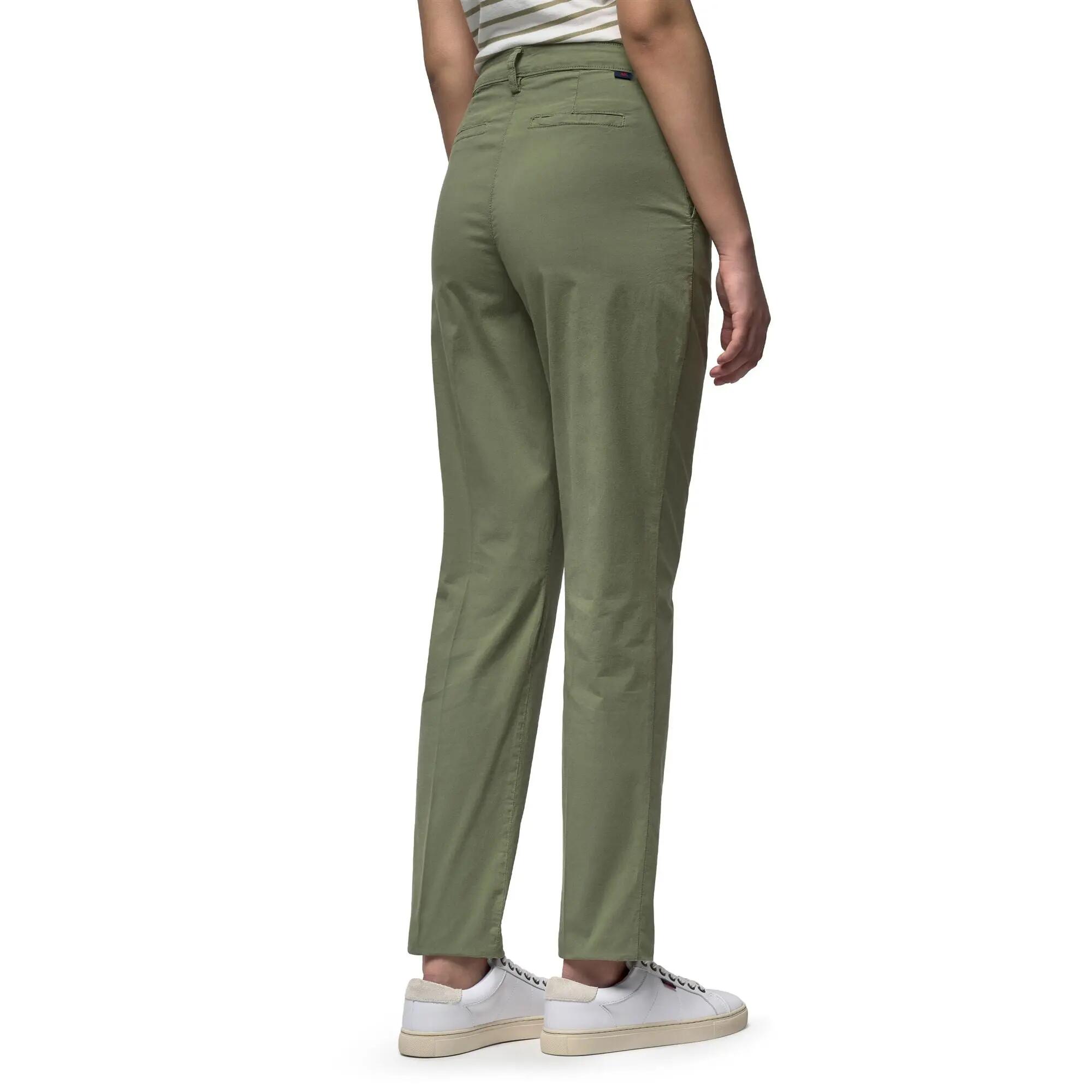 Pantaloni da donna in cotone verde da lifestyle 5/6