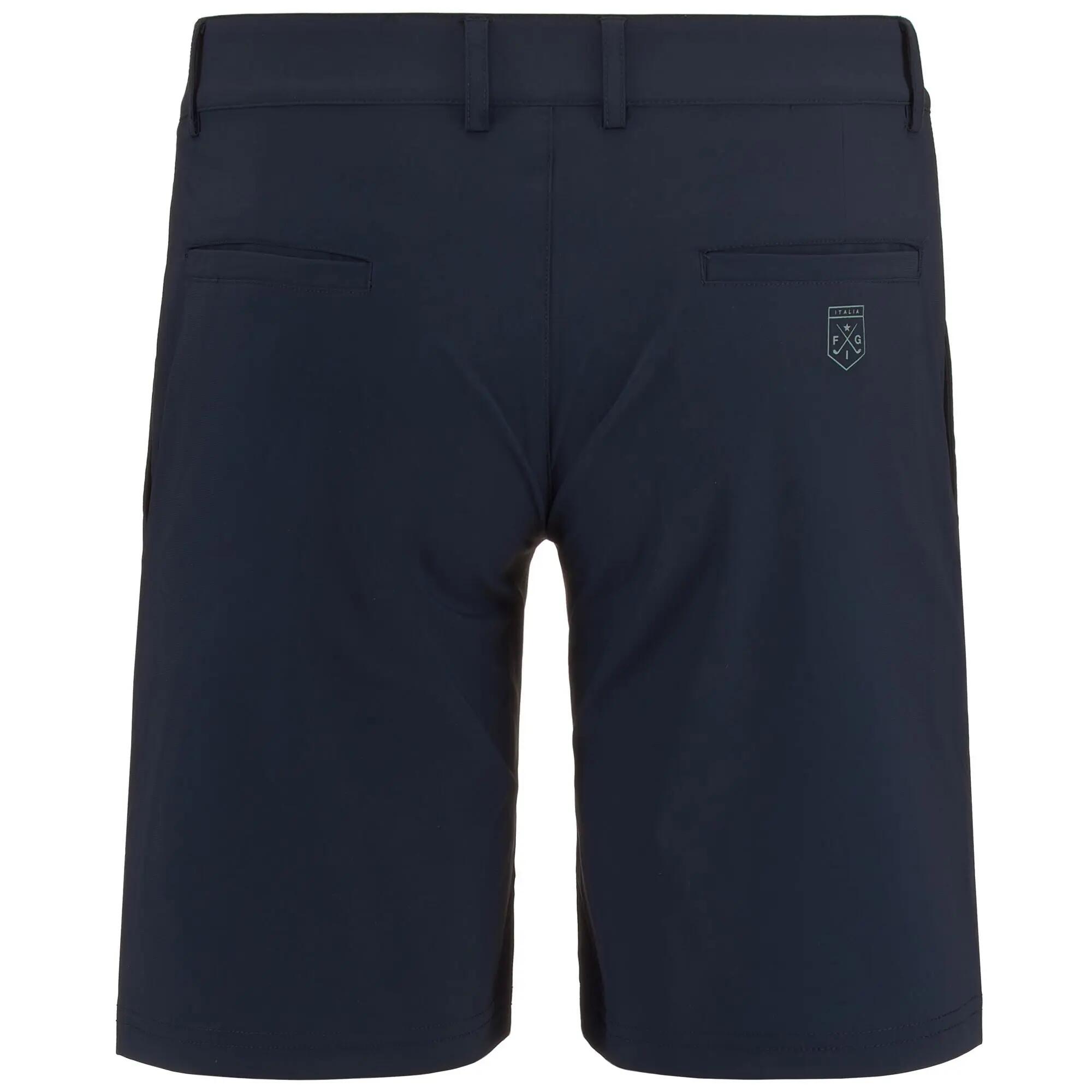 Pantaloncini sportivi da bambina in nylon blu da golf 3/5