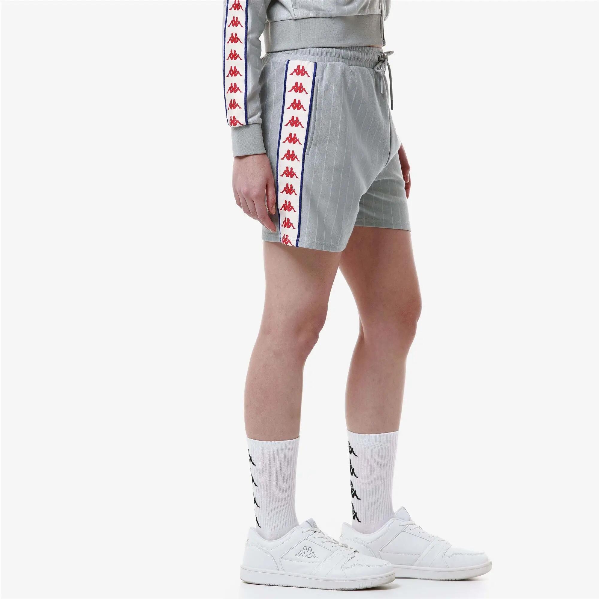 Pantaloncini sportivi da donna in poliestere grigio da sport street 6/7
