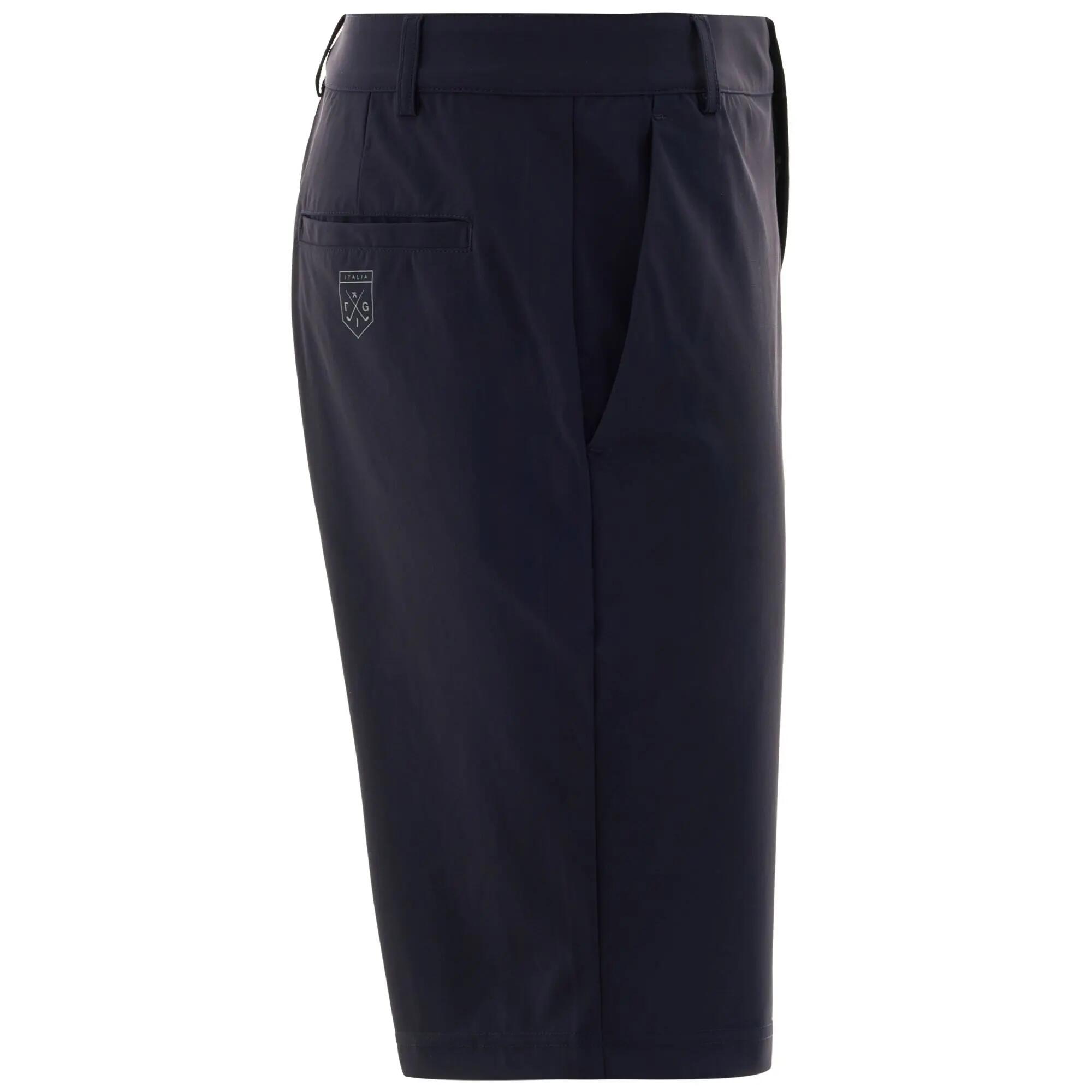Pantaloncini sportivi da bambino in nylon blu da golf 2/5