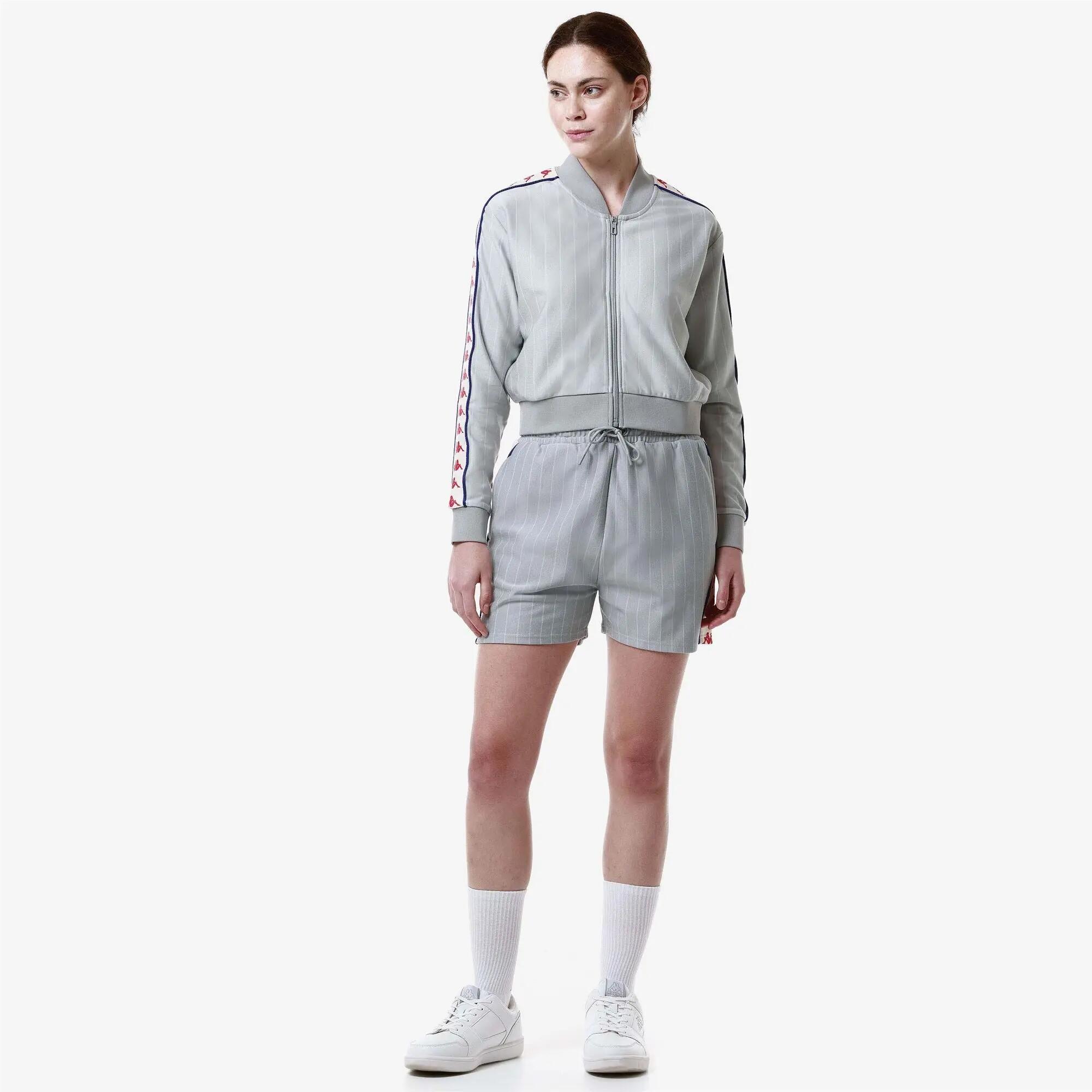 Pantaloncini sportivi da donna in poliestere grigio da sport street 4/7