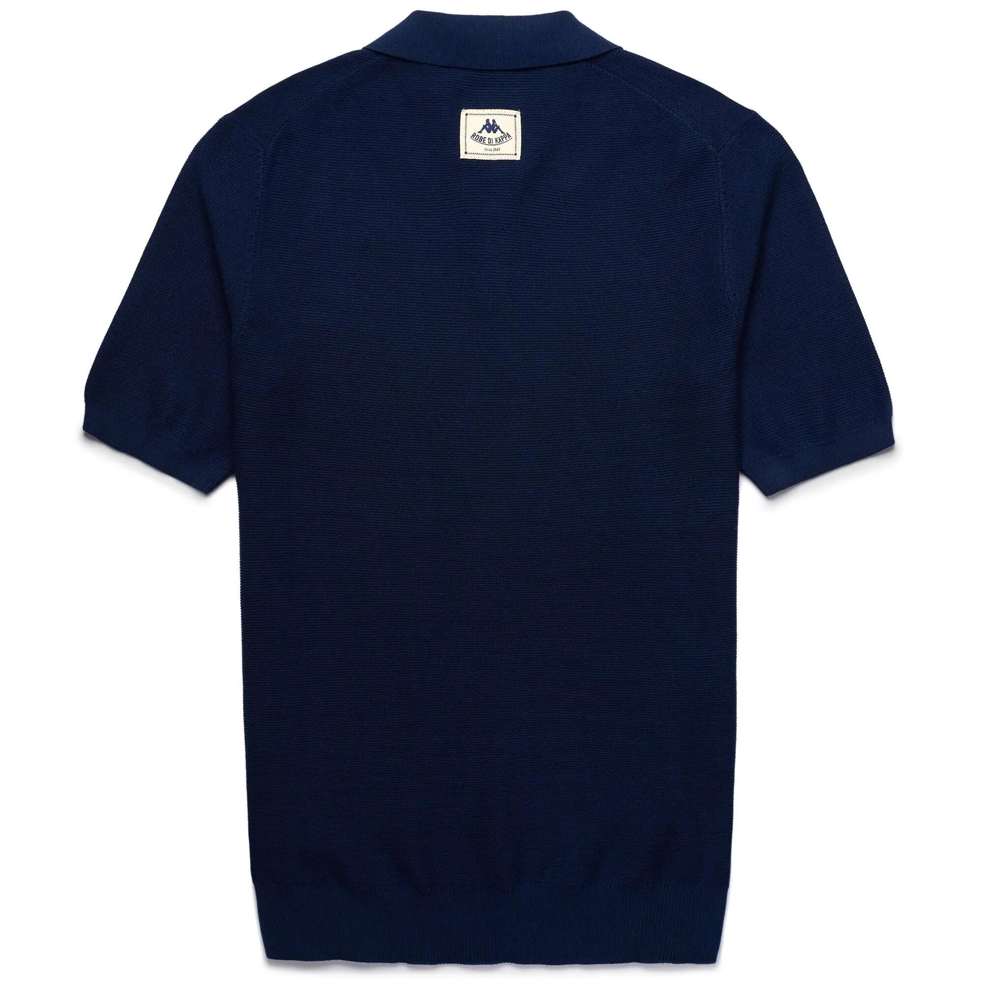 Polo da uomo in cotone blu da casual 2/2