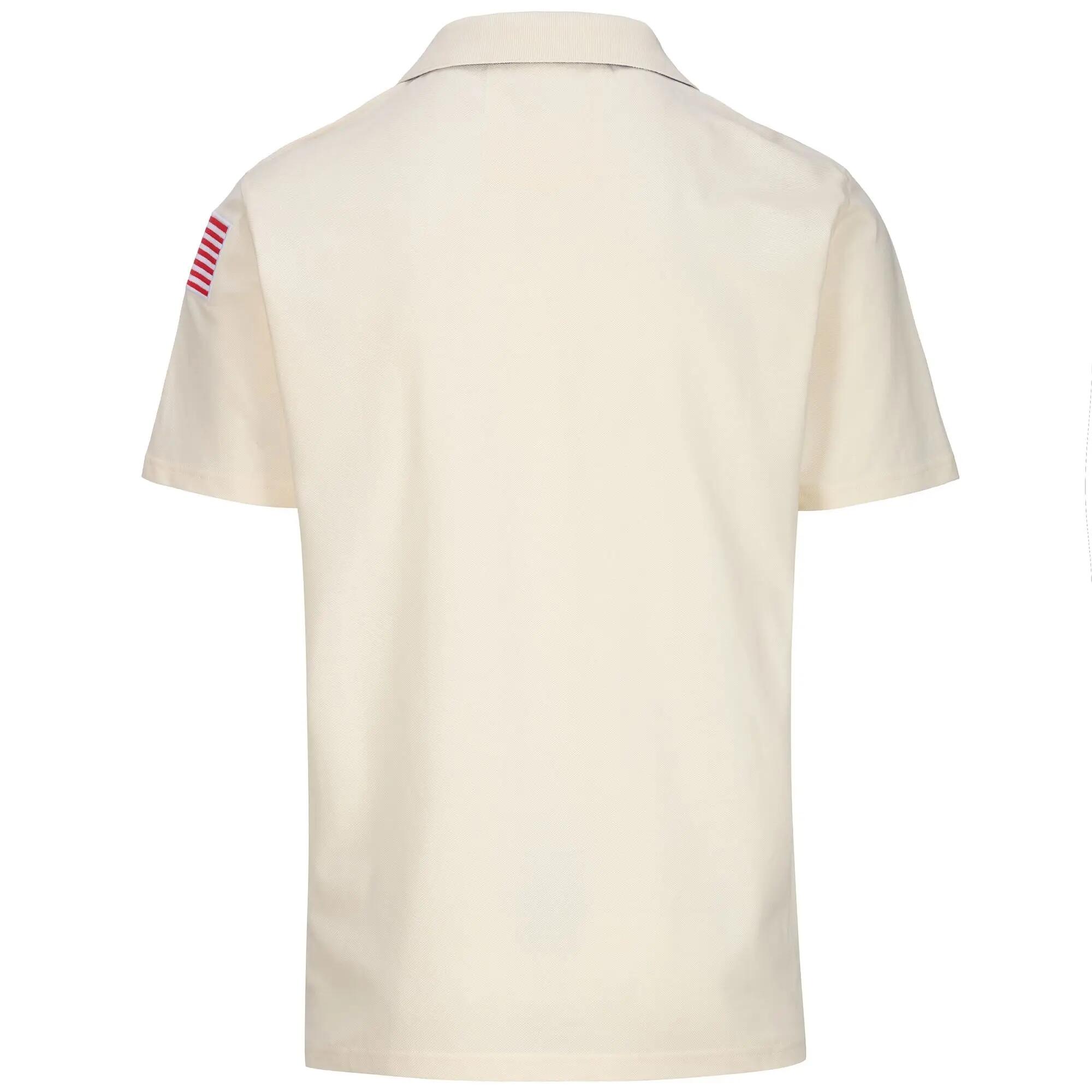 Polo da uomo donna in cotone bianco da sci 3/6