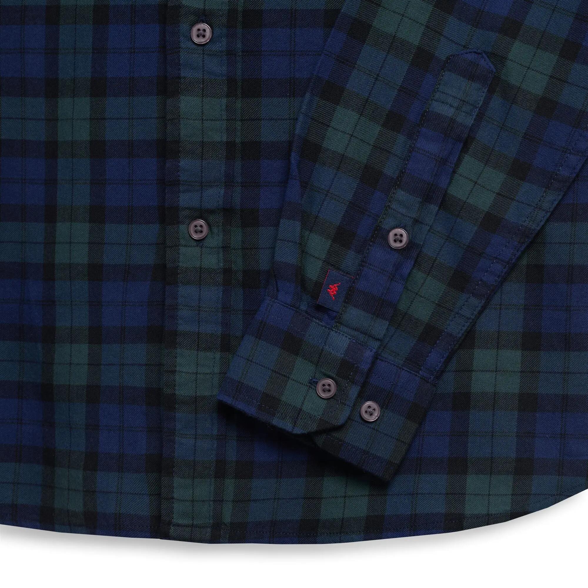 Camicia da uomo in cotone blu da lifestyle 3/3