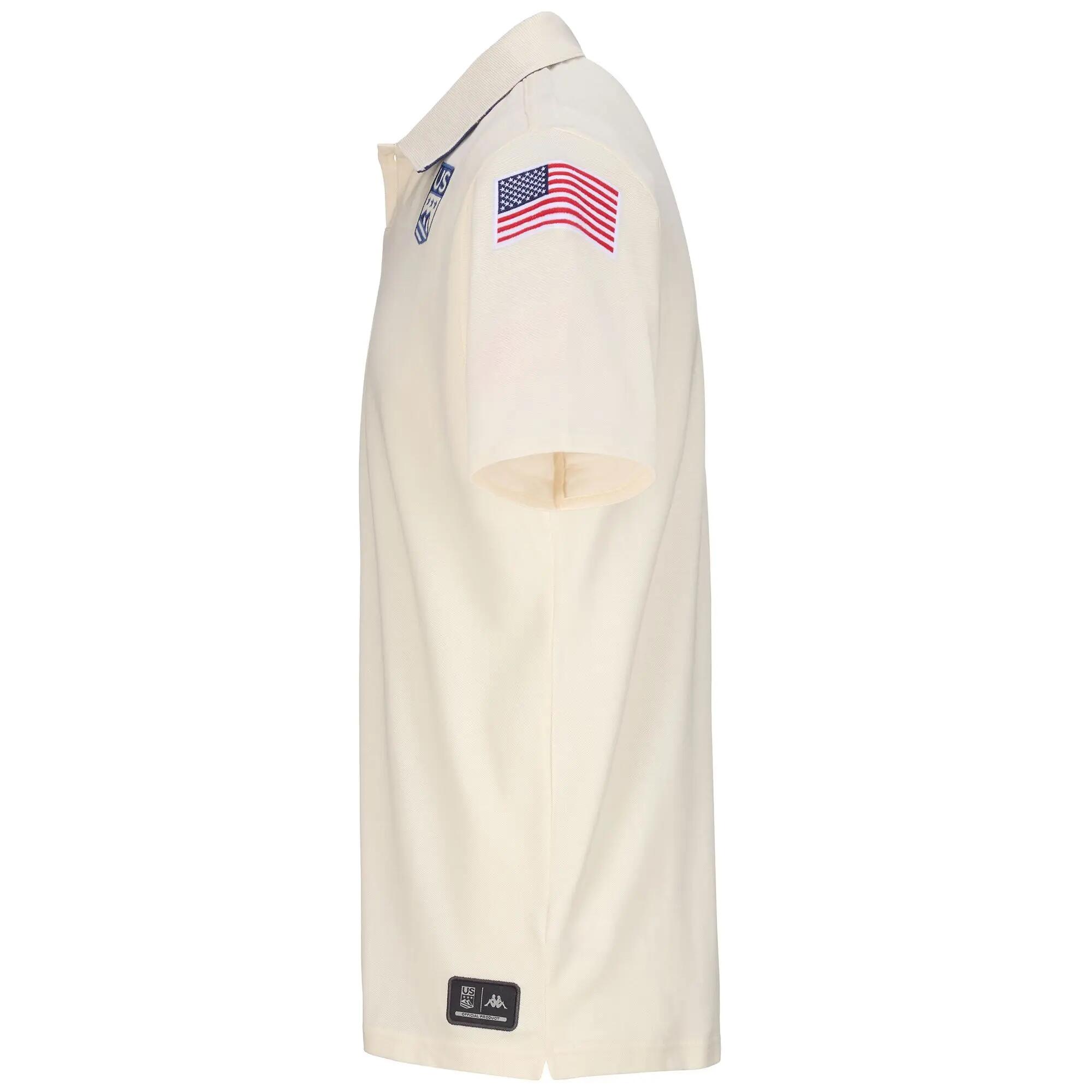Polo da uomo donna in cotone bianco da sci 2/6