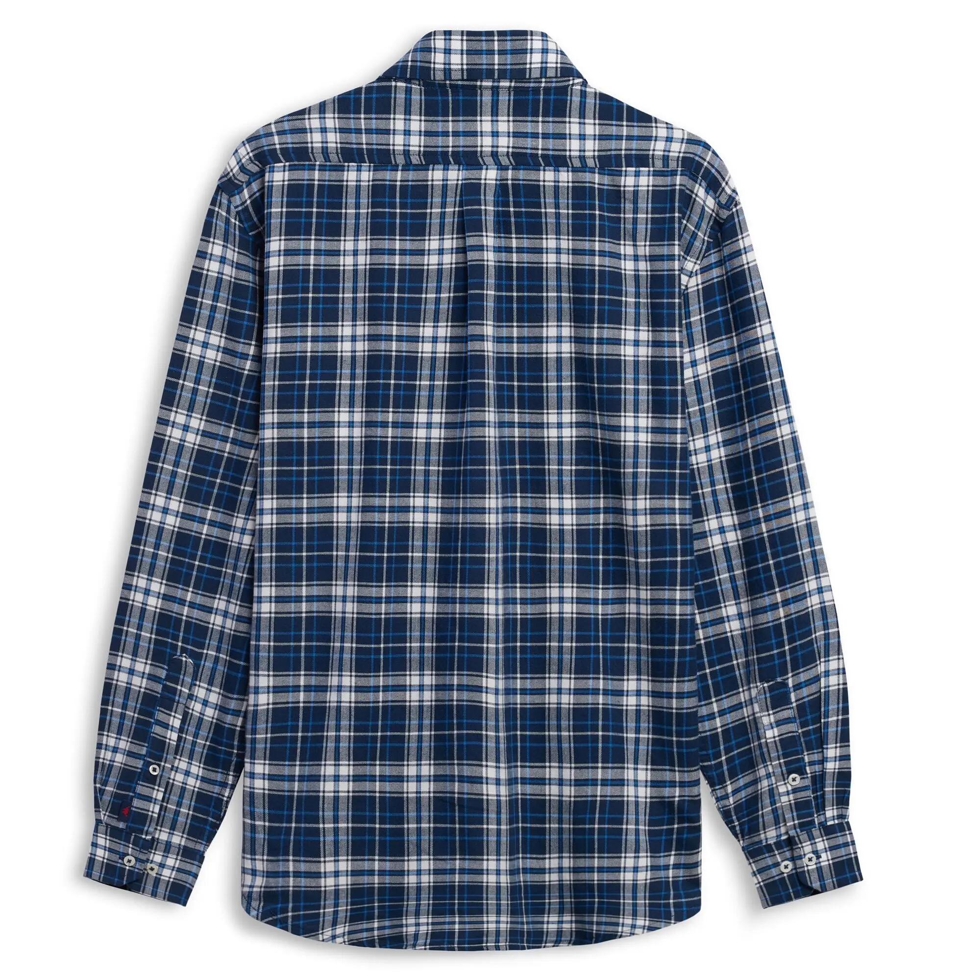 Camicia da uomo in cotone blu da lifestyle 2/3