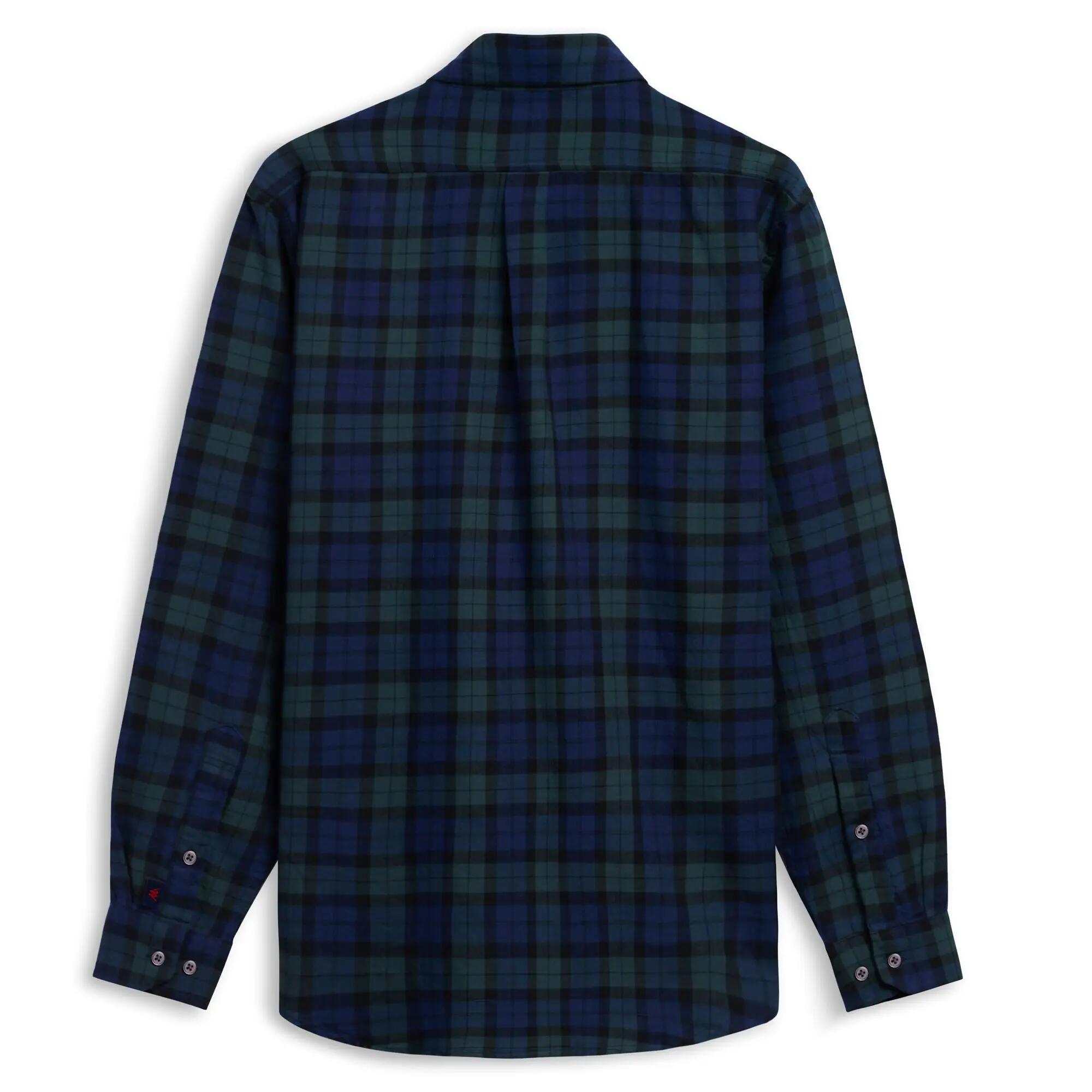 Camicia da uomo in cotone blu da lifestyle 2/3