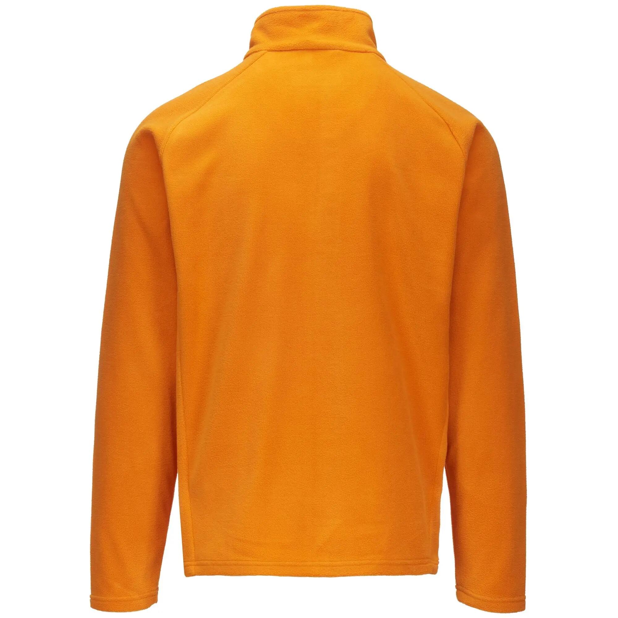 Felpa con zip da uomo donna in poliestere arancione da sci 3/5