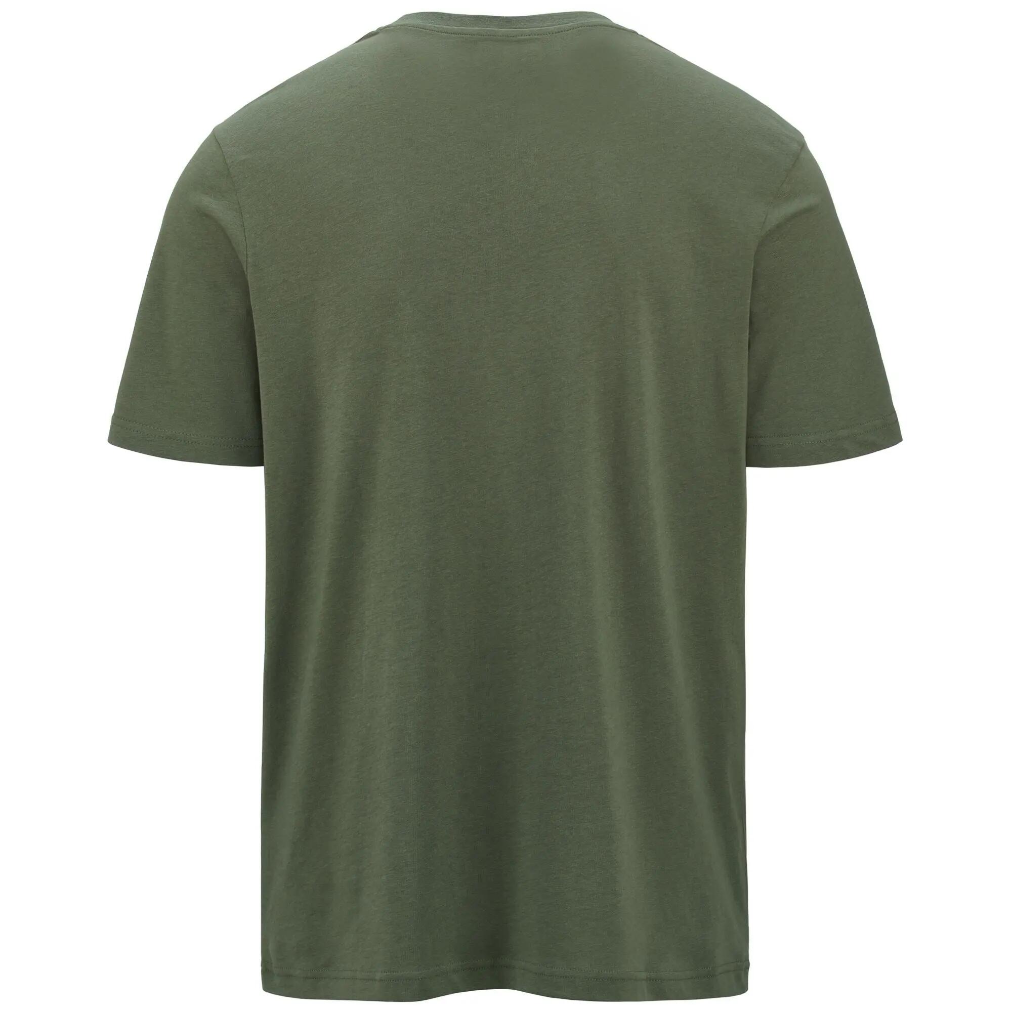 T-shirt da uomo in cotone verde da sportivo 3/5