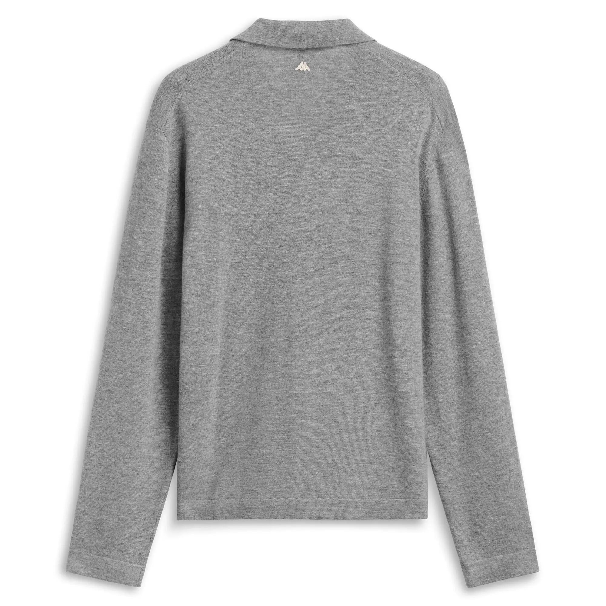 Maglione da uomo in lana grigio da casual 2/3