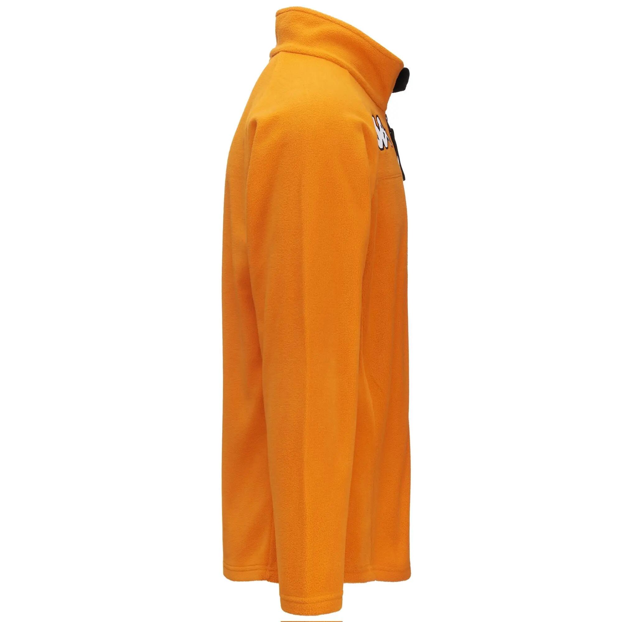 Felpa con zip da uomo donna in poliestere arancione da sci 2/5
