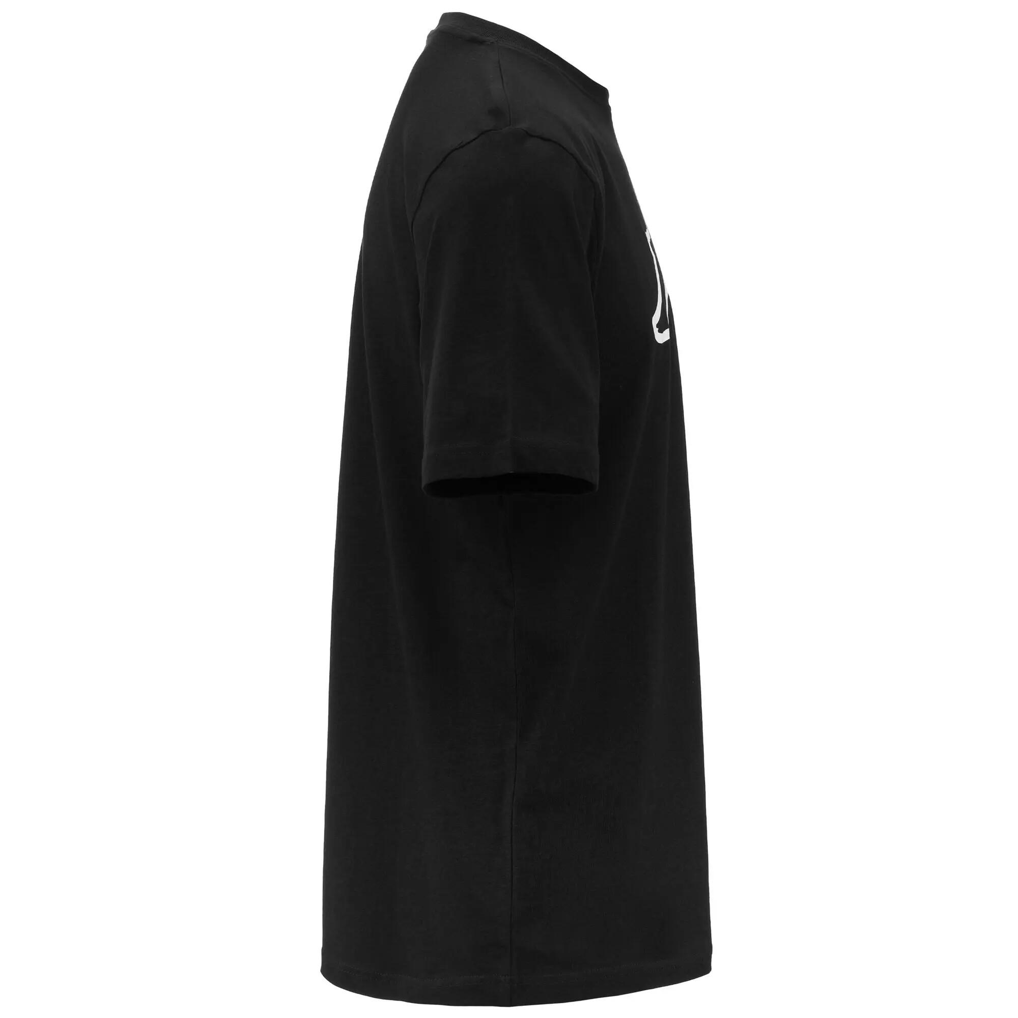 T-shirt da uomo in cotone nero da sportivo 2/5