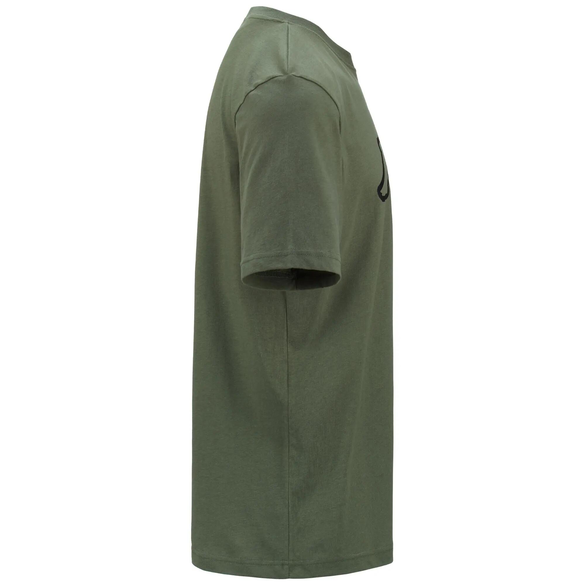 T-shirt da uomo in cotone verde da sportivo 2/5
