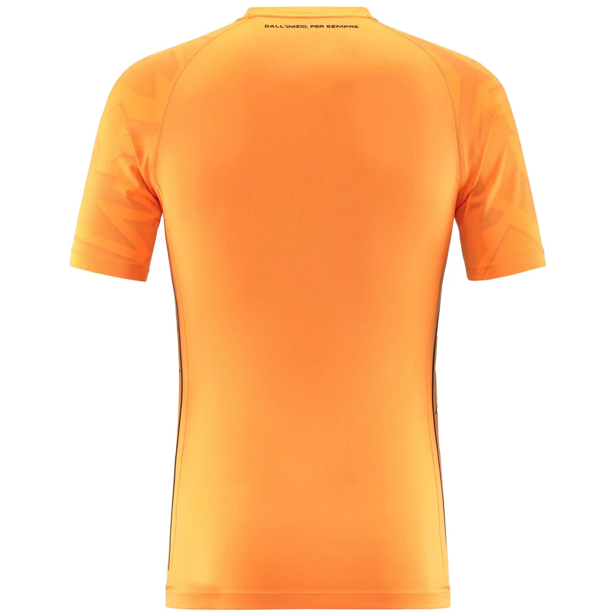 T-shirt da uomo in poliestere riciclato giallo da calcio 3/6