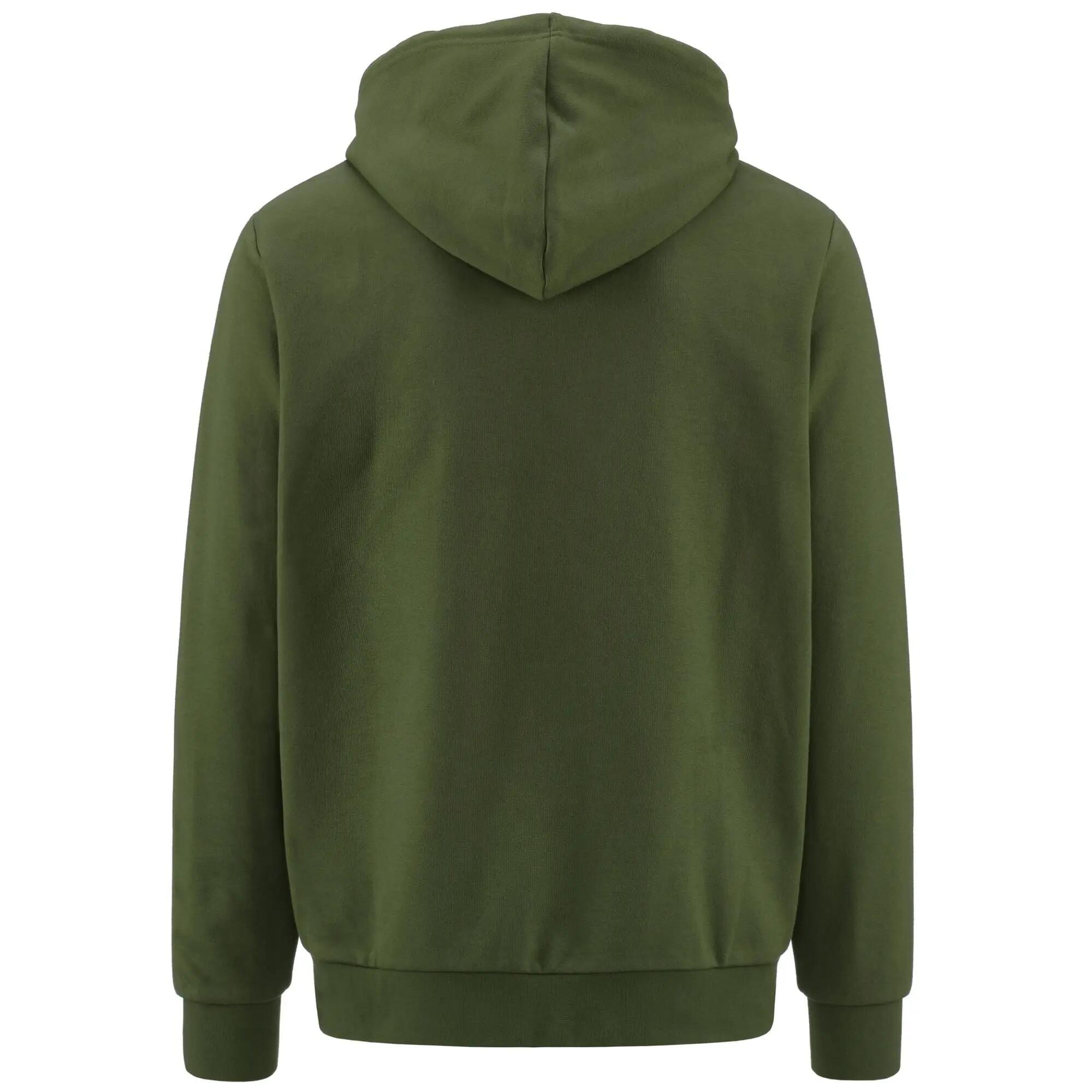 Felpa da uomo in cotone verde da sport street 3/5