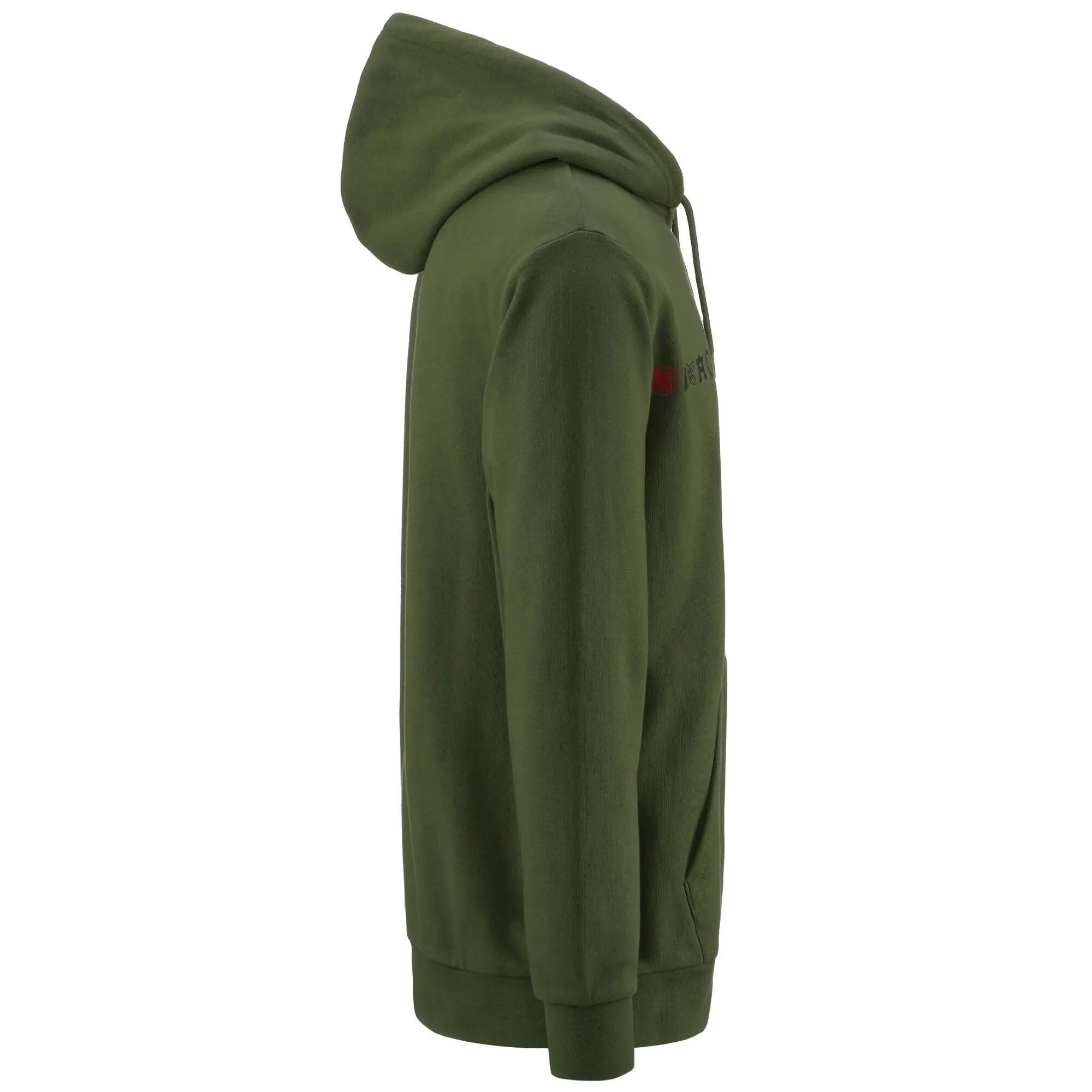 Felpa da uomo in cotone verde da sport street 2/5