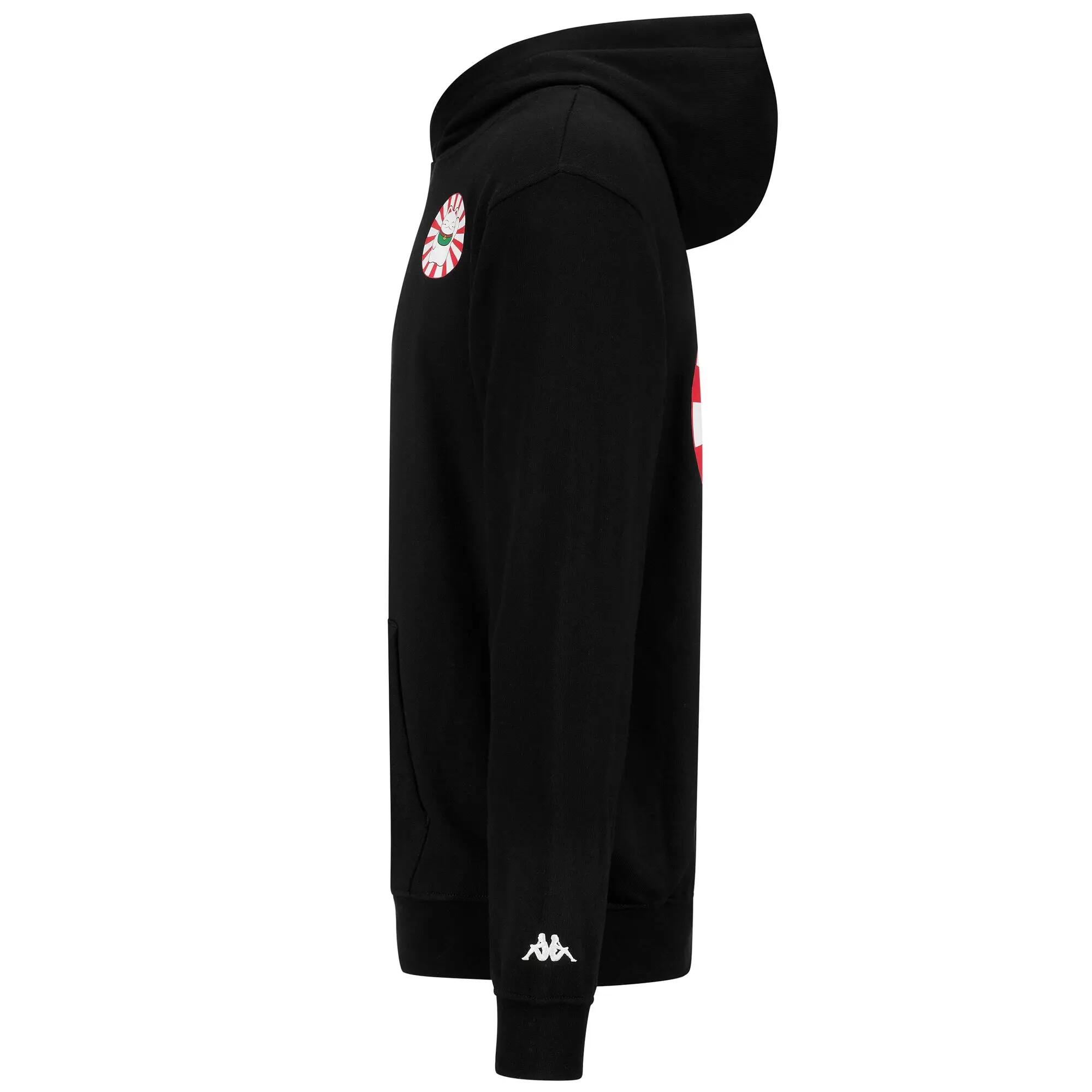 Felpa da uomo in cotone nero da sport street 2/5