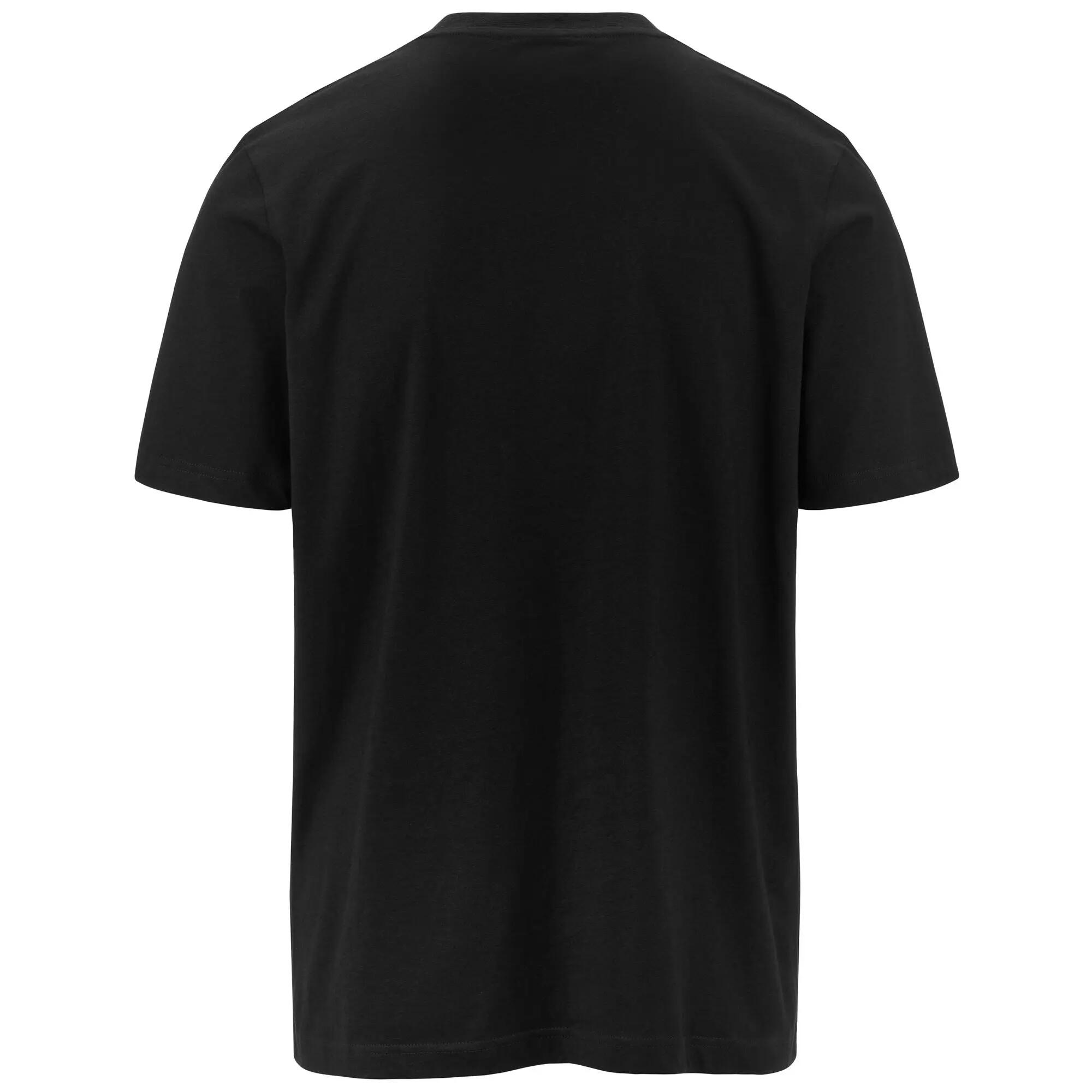 T-shirt da uomo in cotone nero da sportivo 3/5