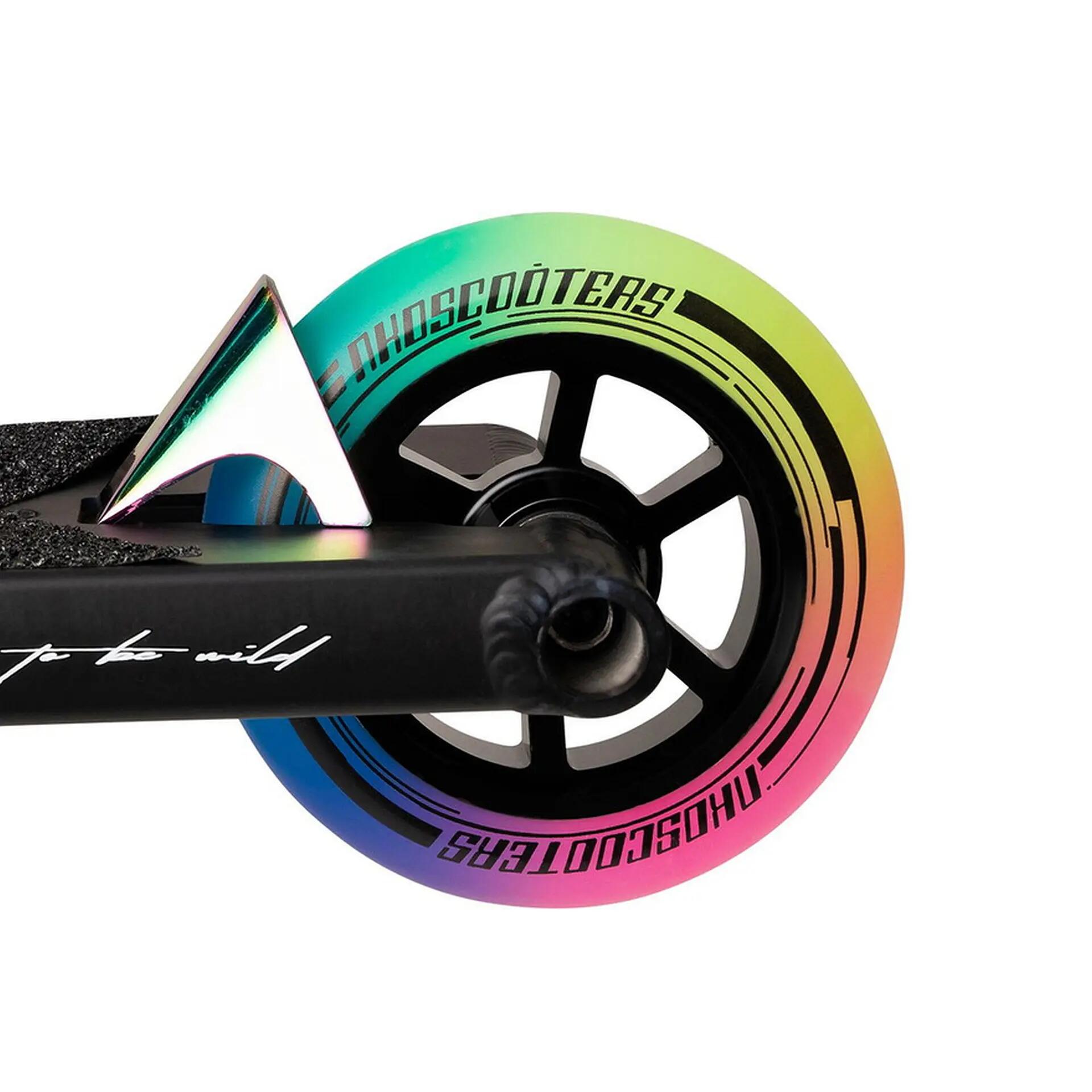 Stunt-Scooter Mono, schwarz/rainbow 2/3