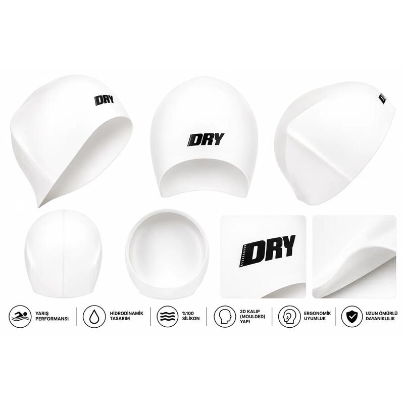 Yarış Silikon Bone DRY Moulded Cap BEYAZ