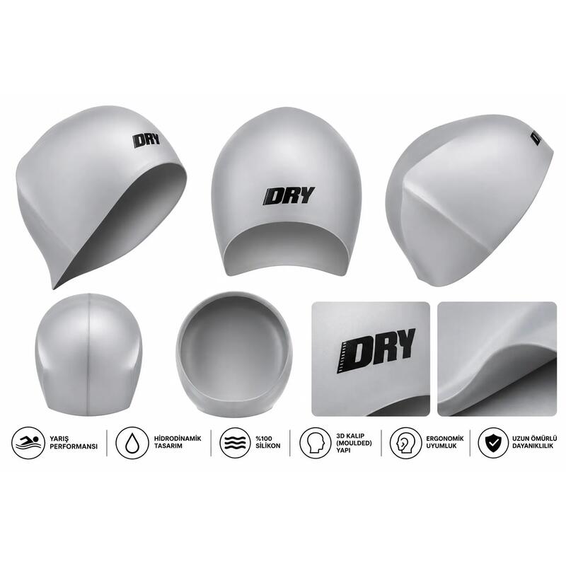 Yarış Silikon Bone DRY Moulded Cap GRİ