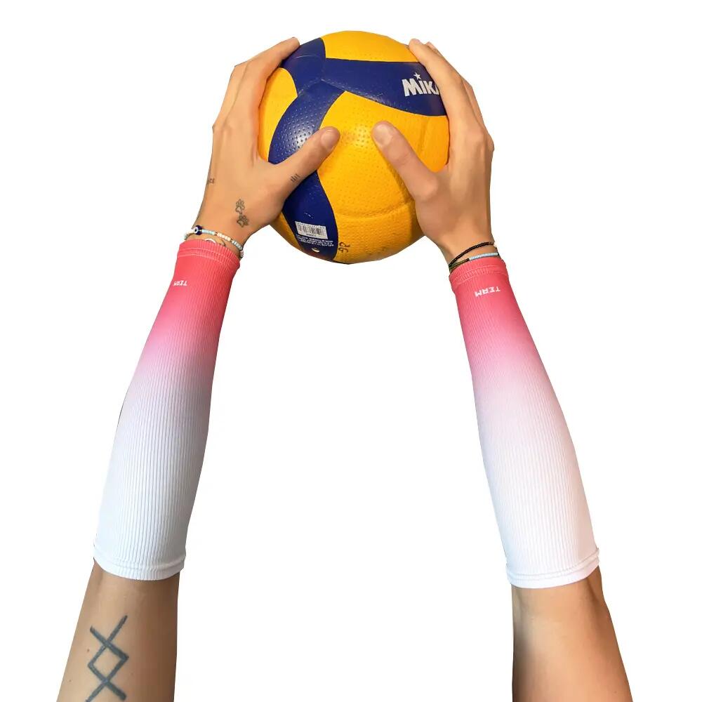 Rękawki siatkarskie unisex JG TEAM prążkowane krótkie 3/4