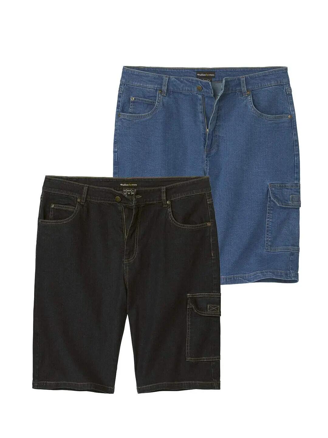 Le Lot de 2 Bermudas en Jean Stretch Confort 1/3