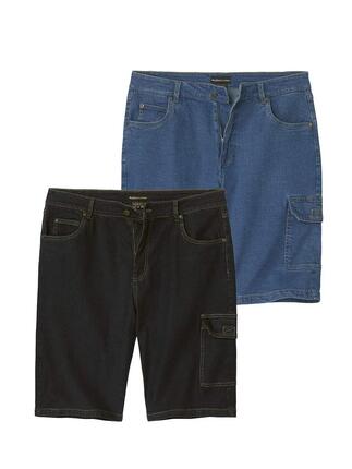 Le Lot de 2 Bermudas en Jean Stretch Confort