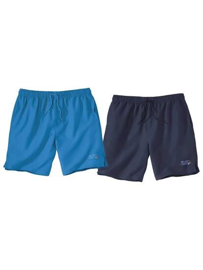 Le Lot de 2 Shorts Microfibre Sport Coast