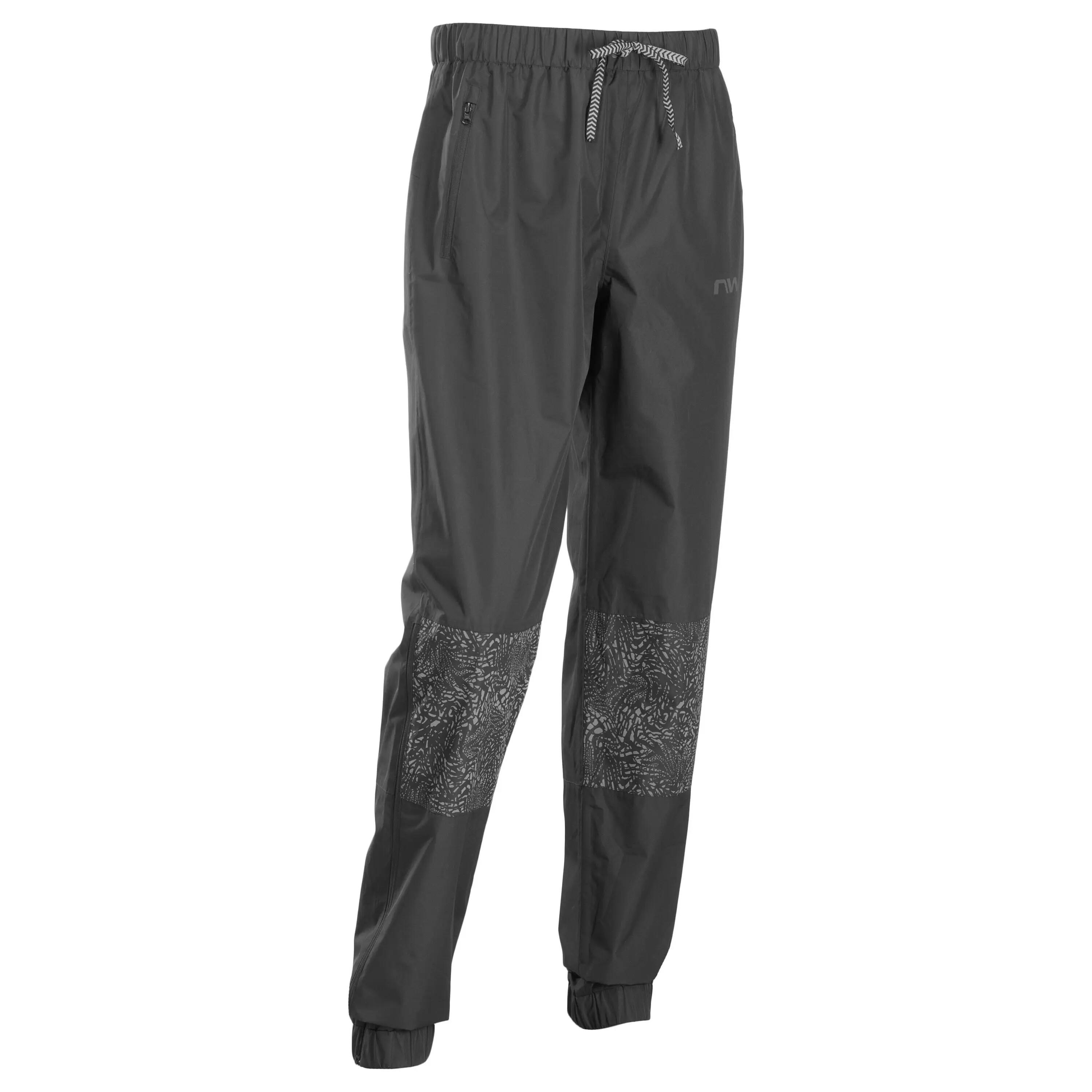 Pantaloni lungi ciclism pentru ploaie Traveller - negru