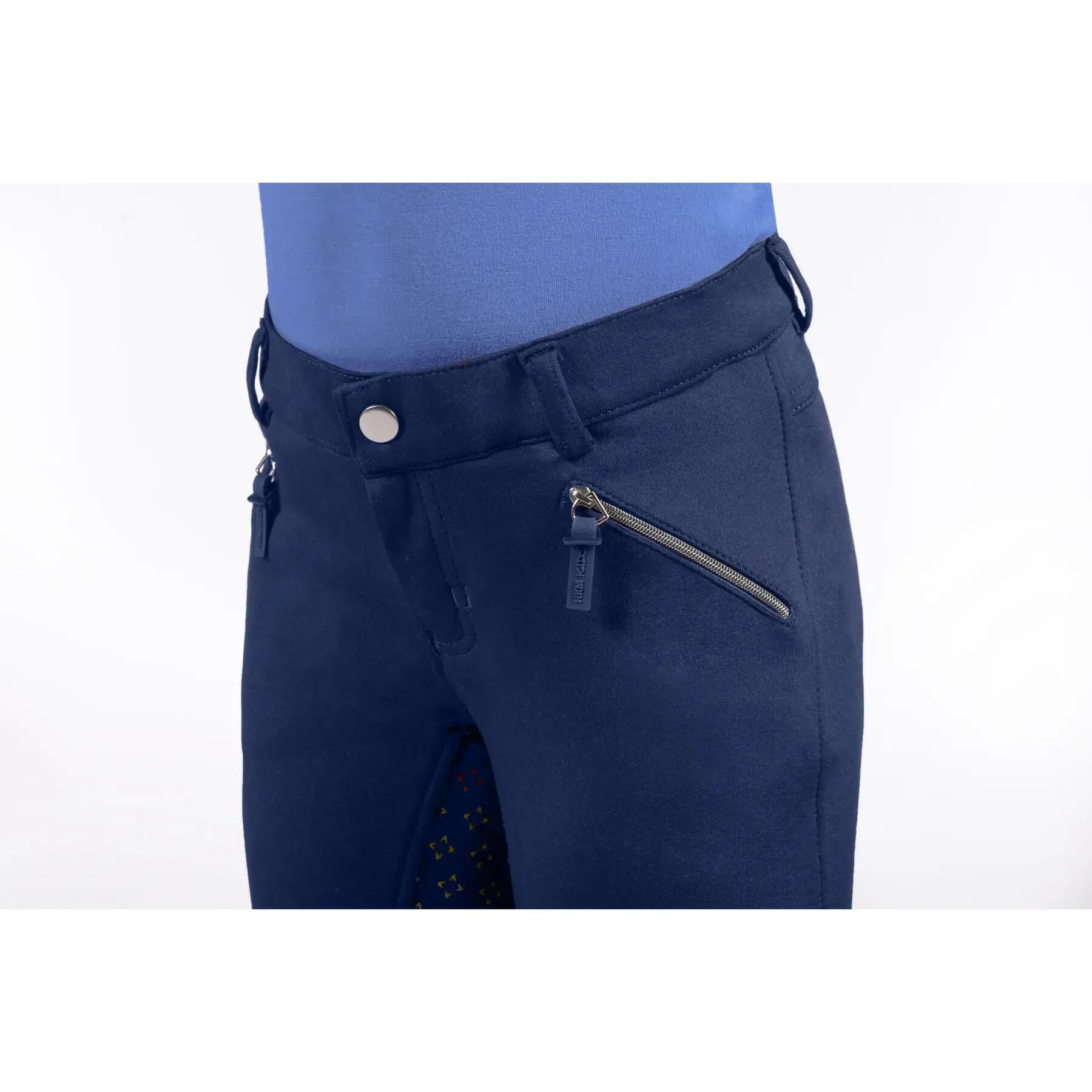 Pantalon équitation full grip fille HKM Kids Mia 5/5
