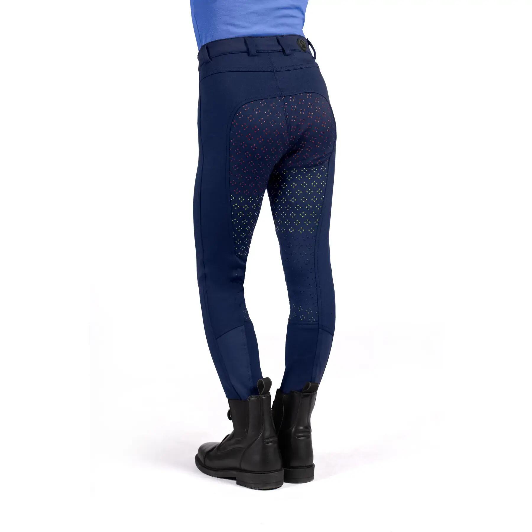 Pantalon équitation full grip fille HKM Kids Mia 4/5